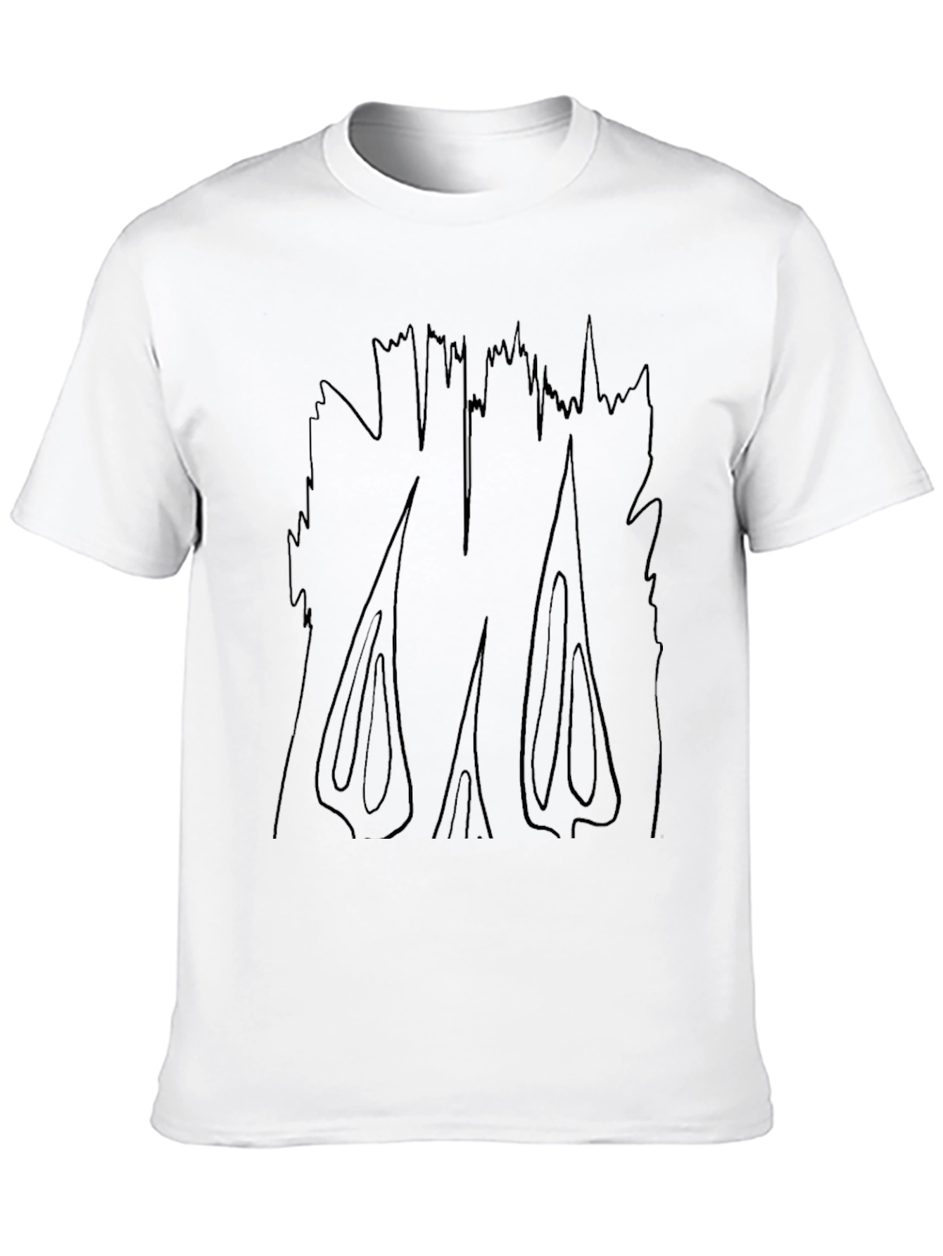 Abstract Graphic Black T-Shirt