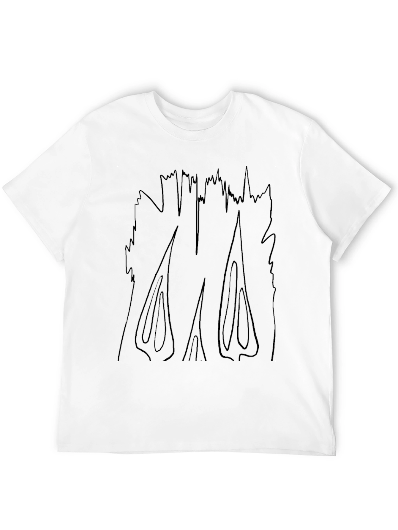 Abstract Graphic Black T-Shirt