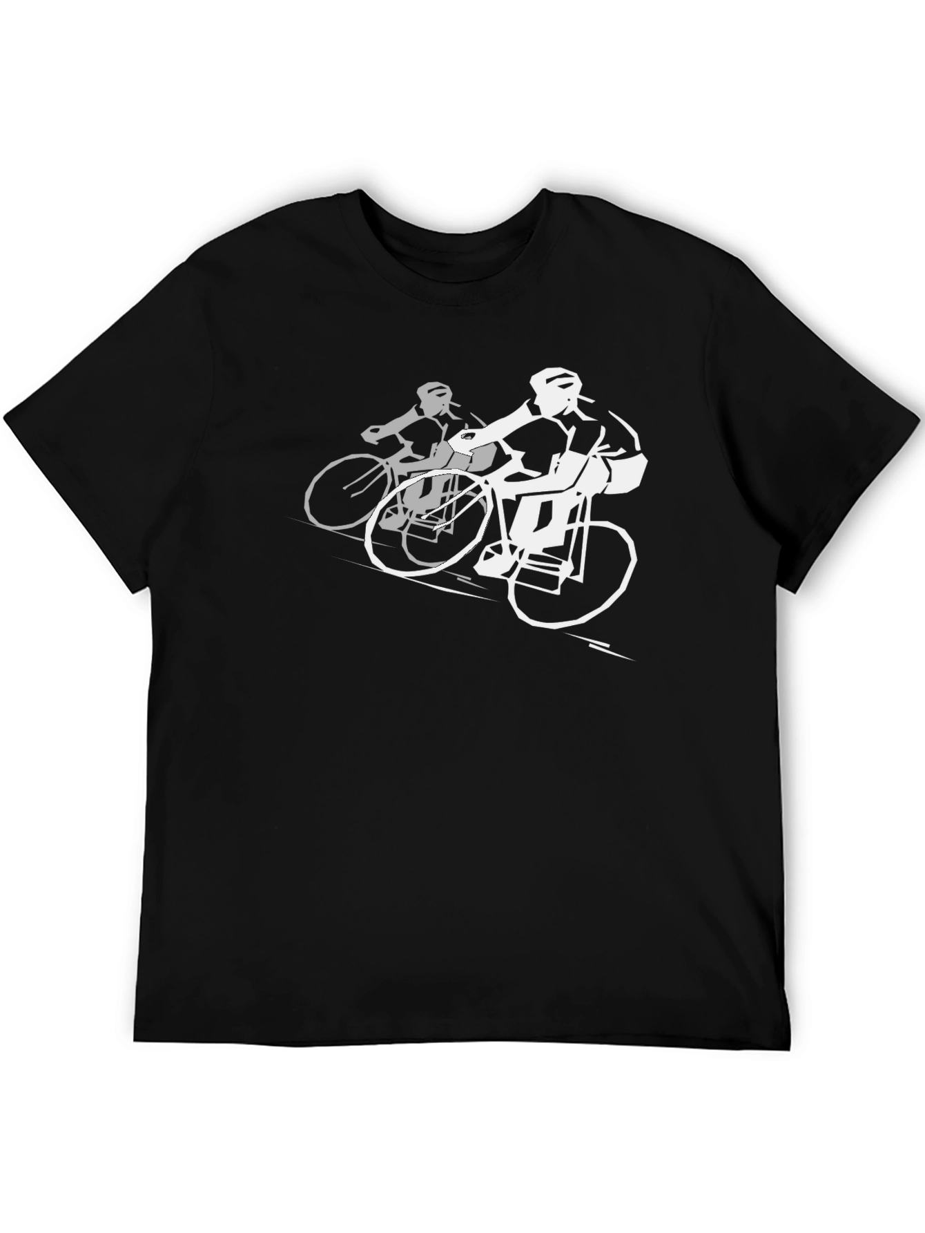 Cycling Duo Graphic Tee - Black
