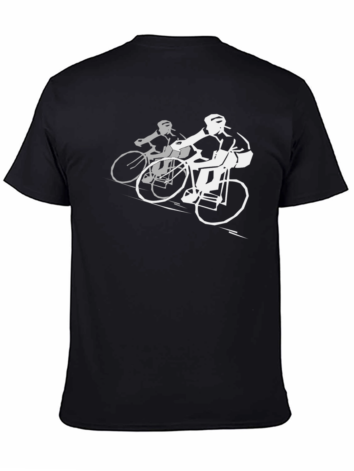 Cycling Duo Graphic Tee - Black