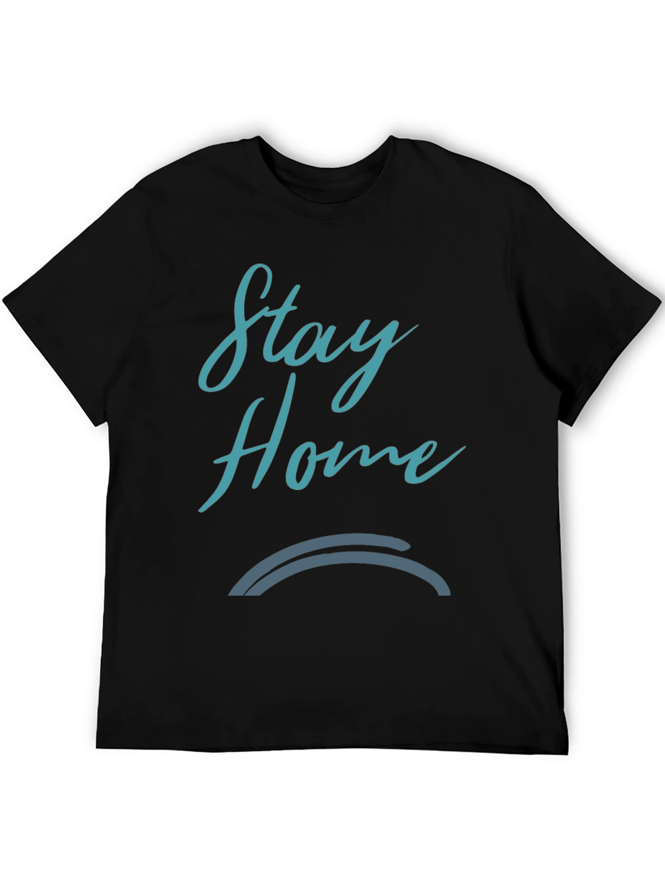 Stay Home Black Graphic Tee