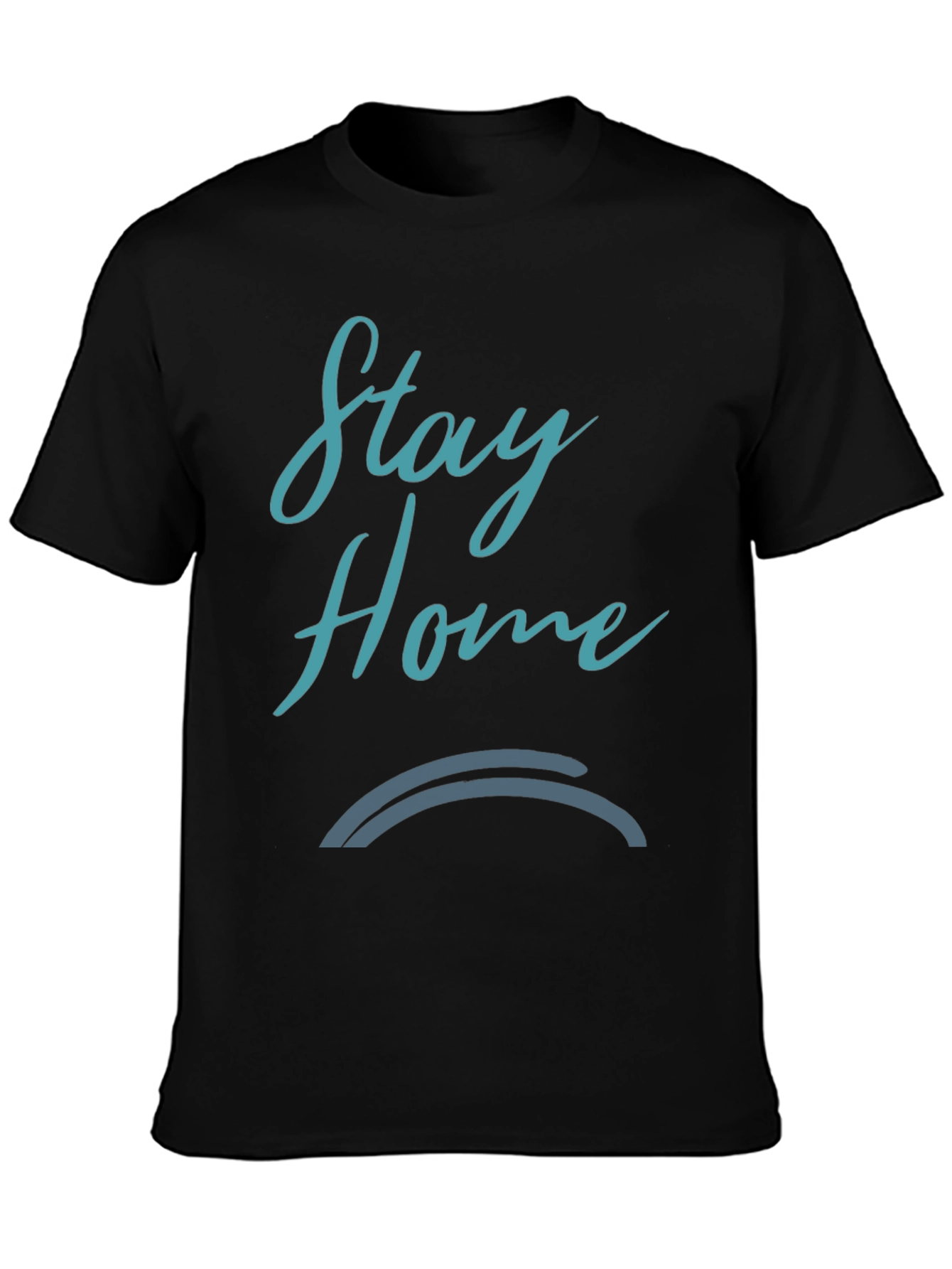 Stay Home Black Graphic Tee