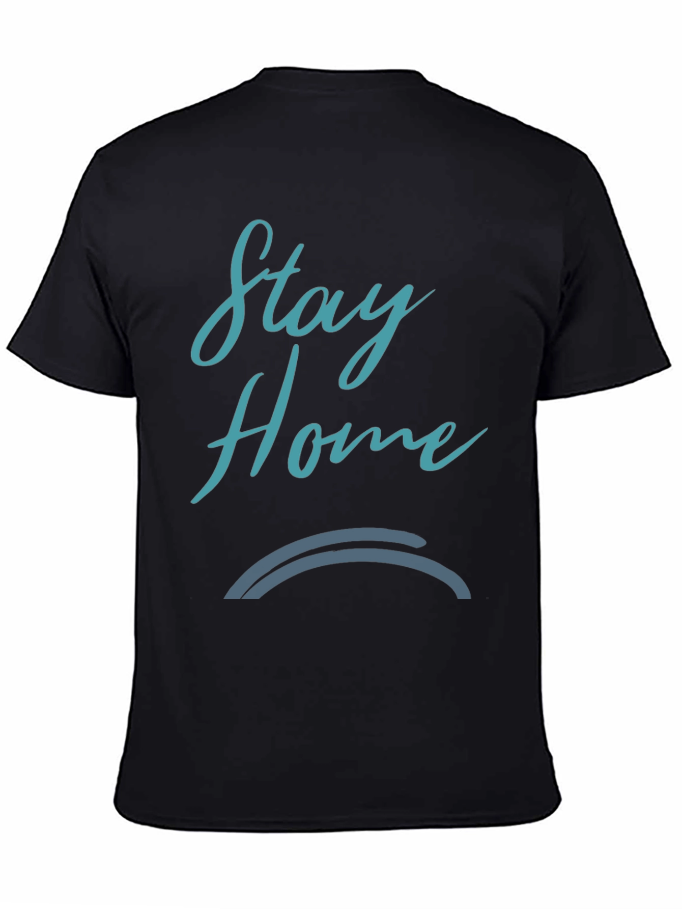 Stay Home Black Graphic Tee