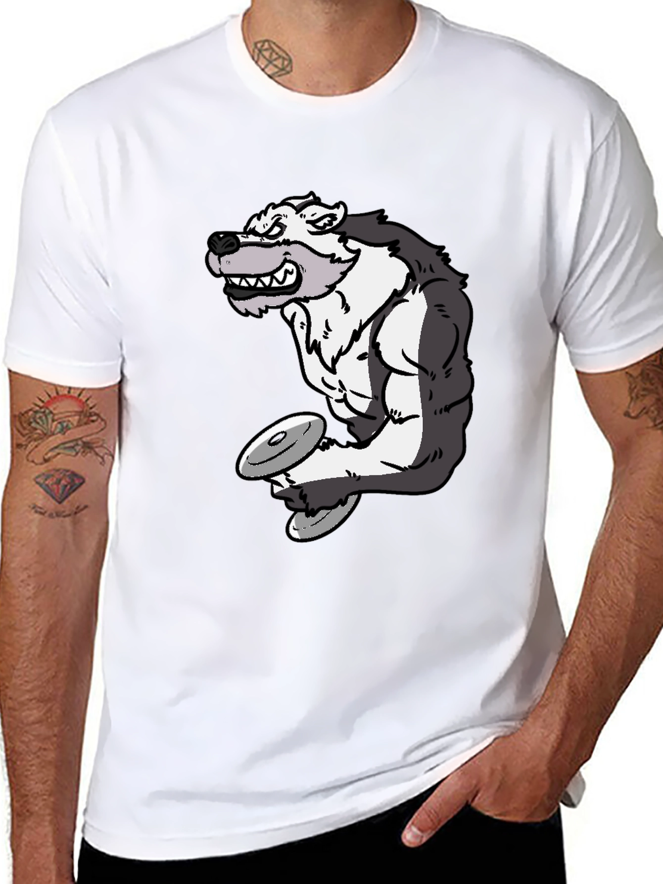 Wolf Gym Black T-Shirt