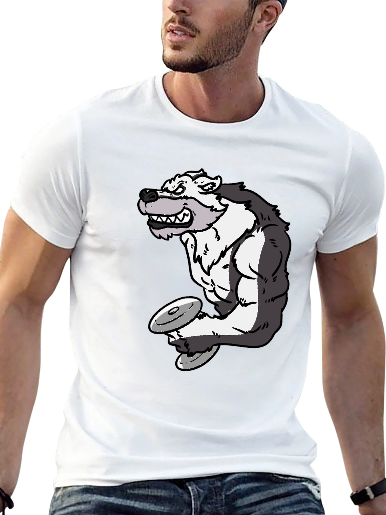 Wolf Gym Black T-Shirt