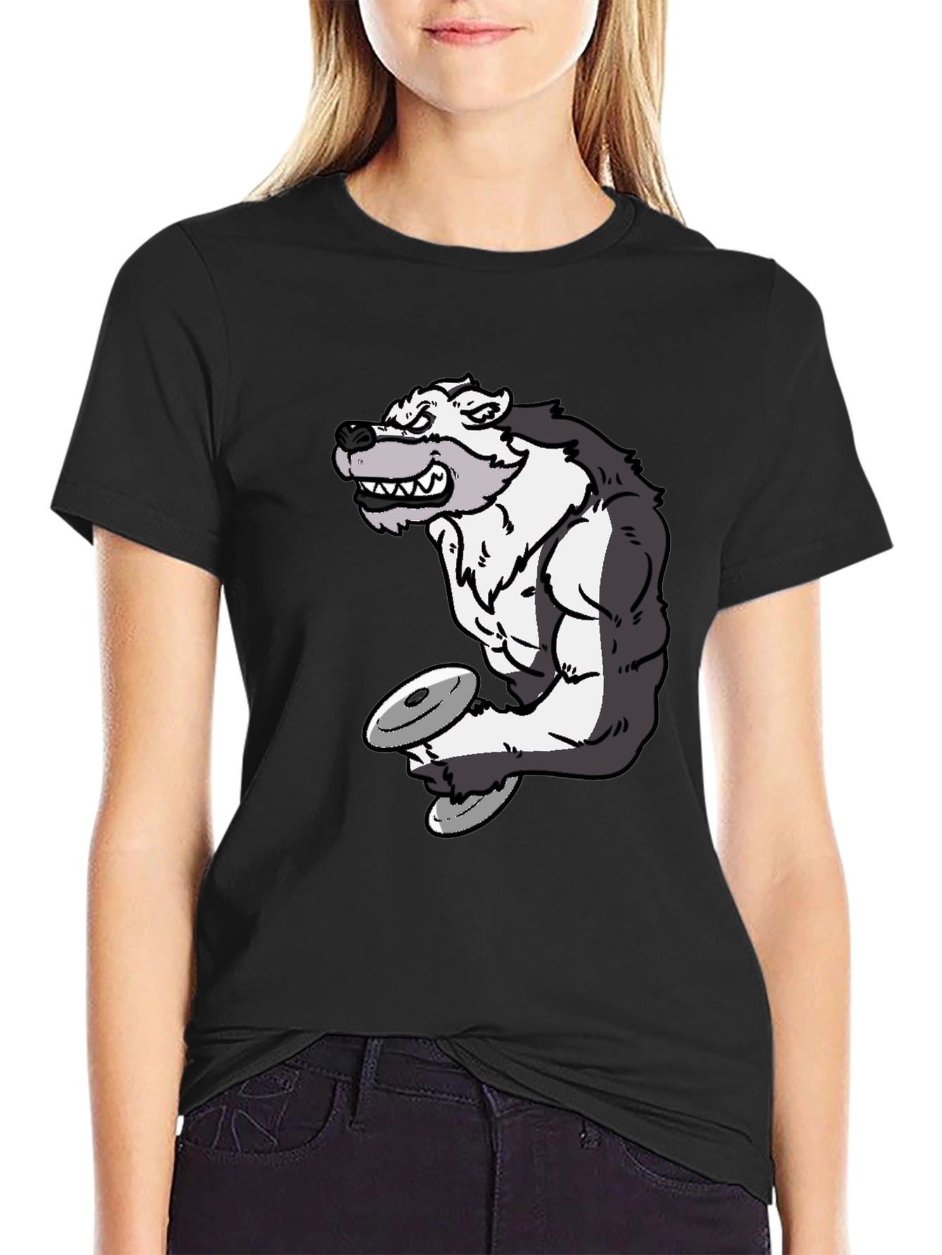 Wolf Gym Black T-Shirt