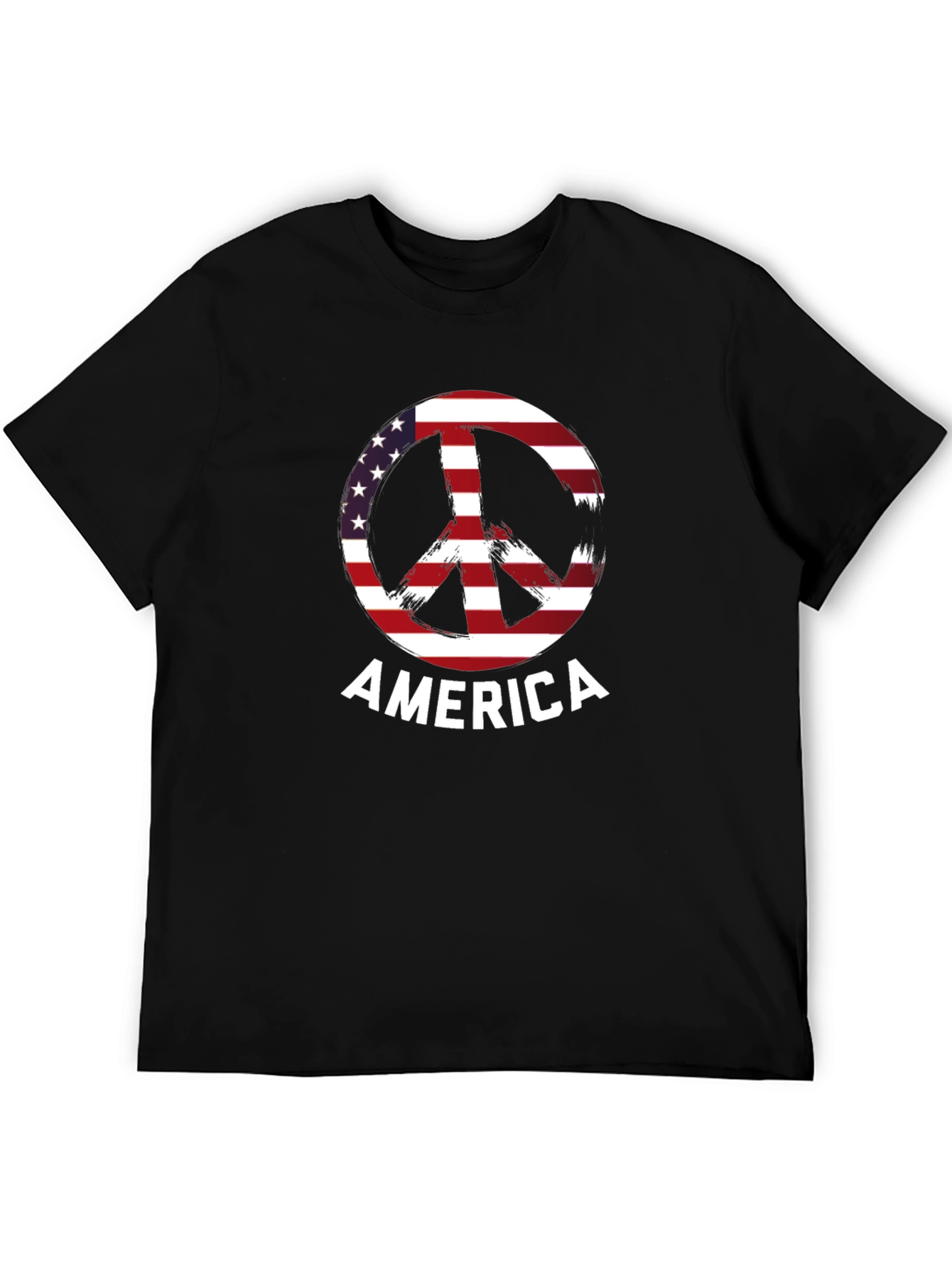 American Peace Sign Graphic T-Shirt