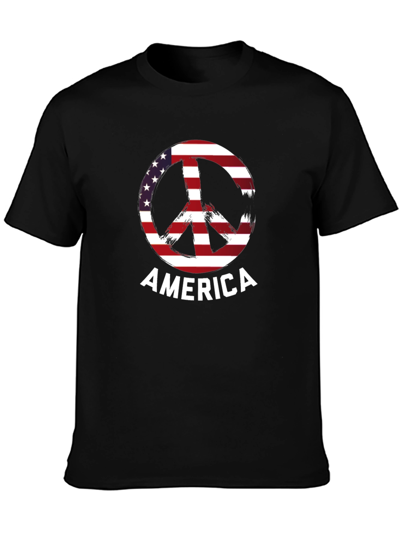 American Peace Sign Graphic T-Shirt