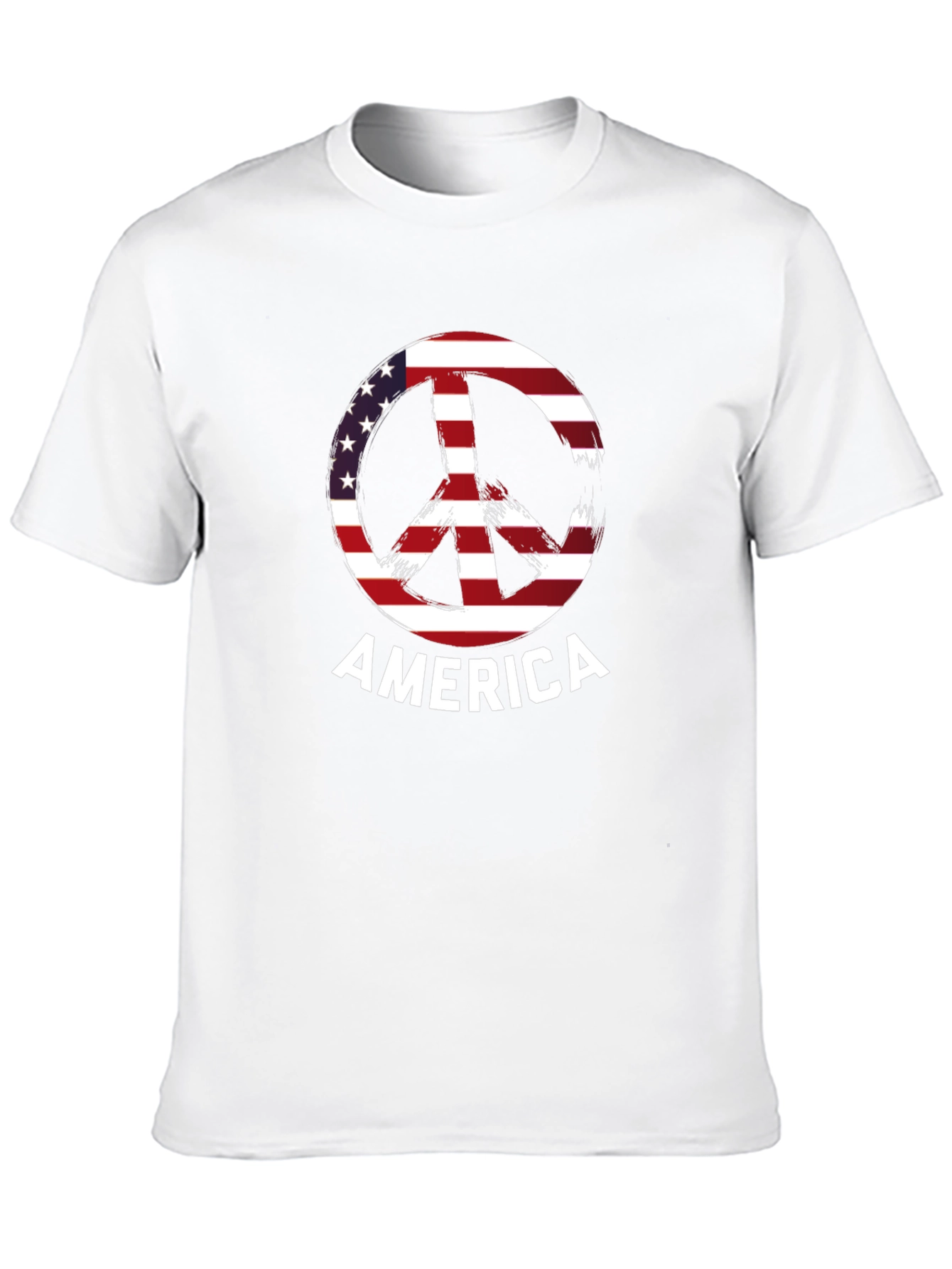 American Peace Sign Graphic T-Shirt