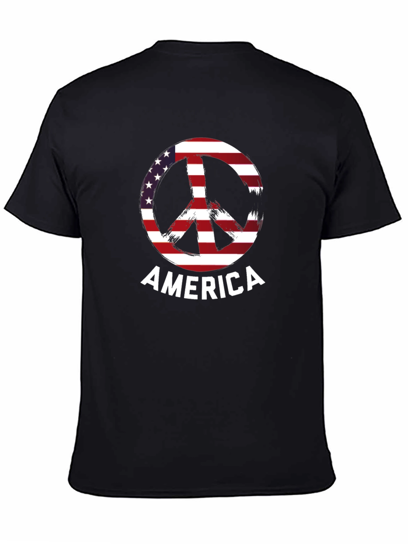 American Peace Sign Graphic T-Shirt