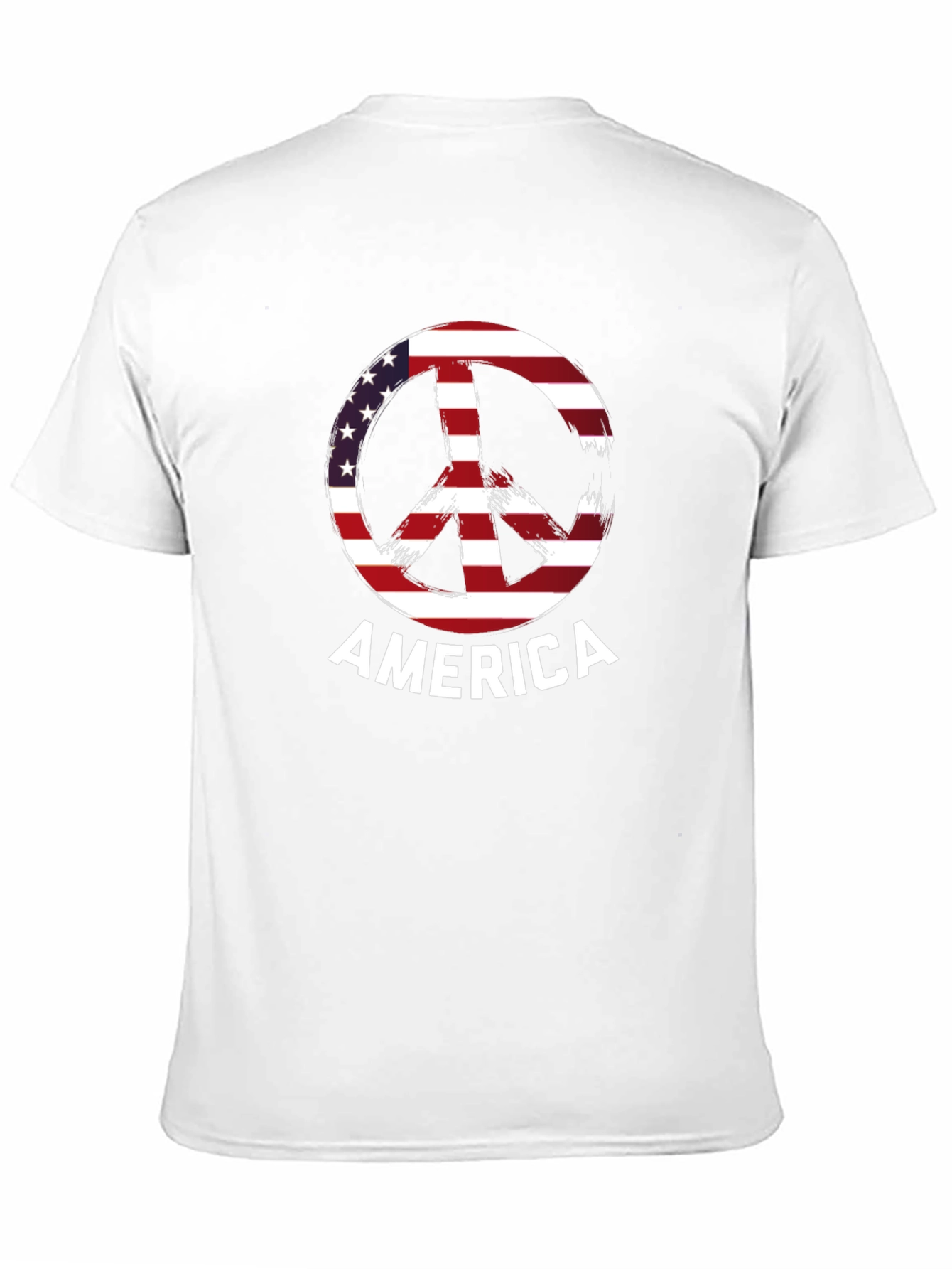American Peace Sign Graphic T-Shirt