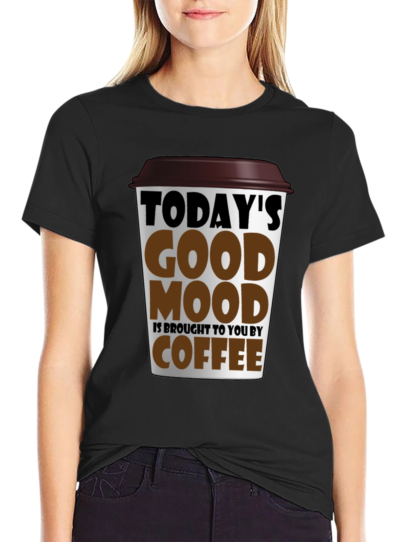 Todays Good Mood Coffee Graphic T-Shirt