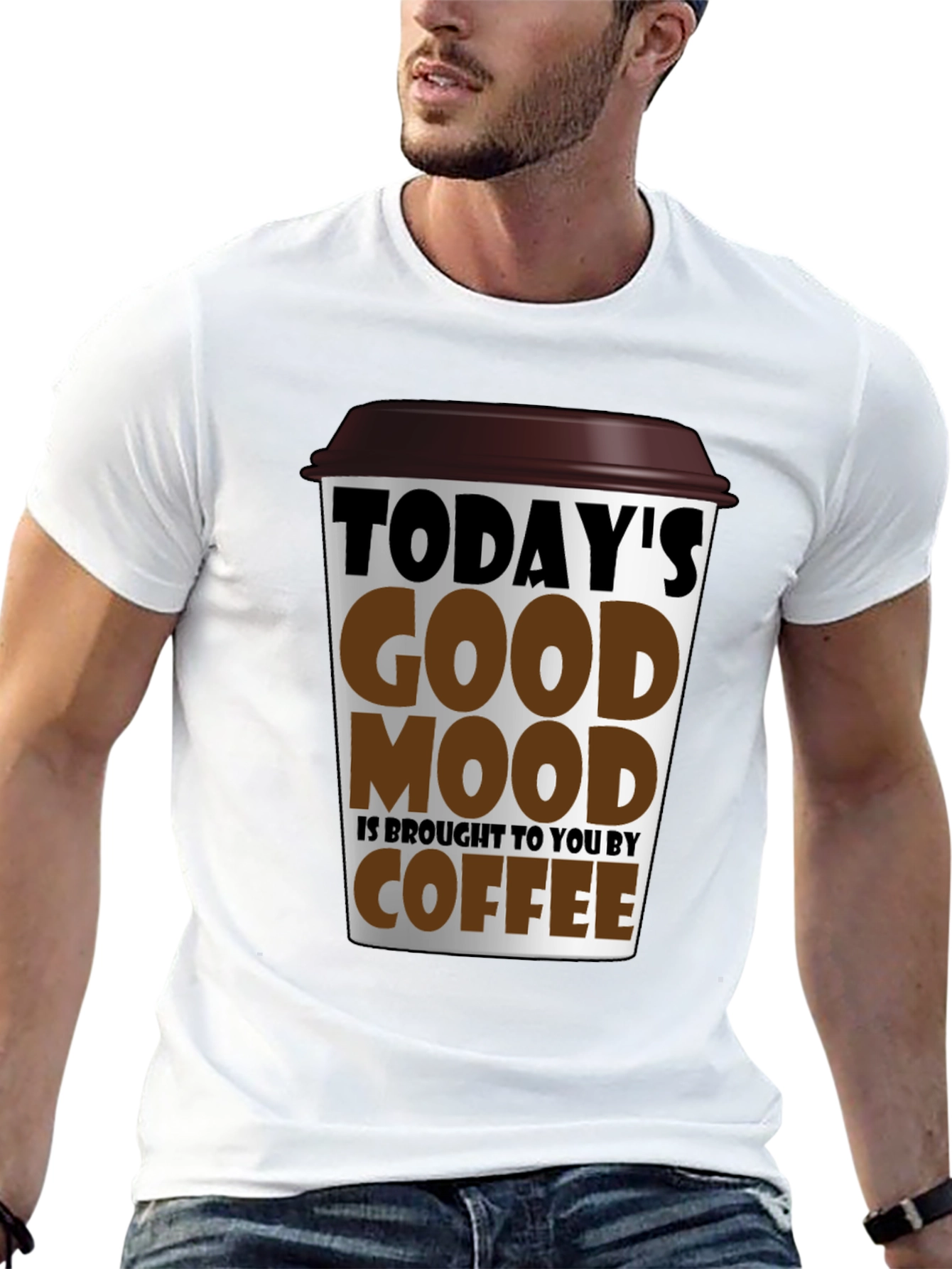 Todays Good Mood Coffee Graphic T-Shirt