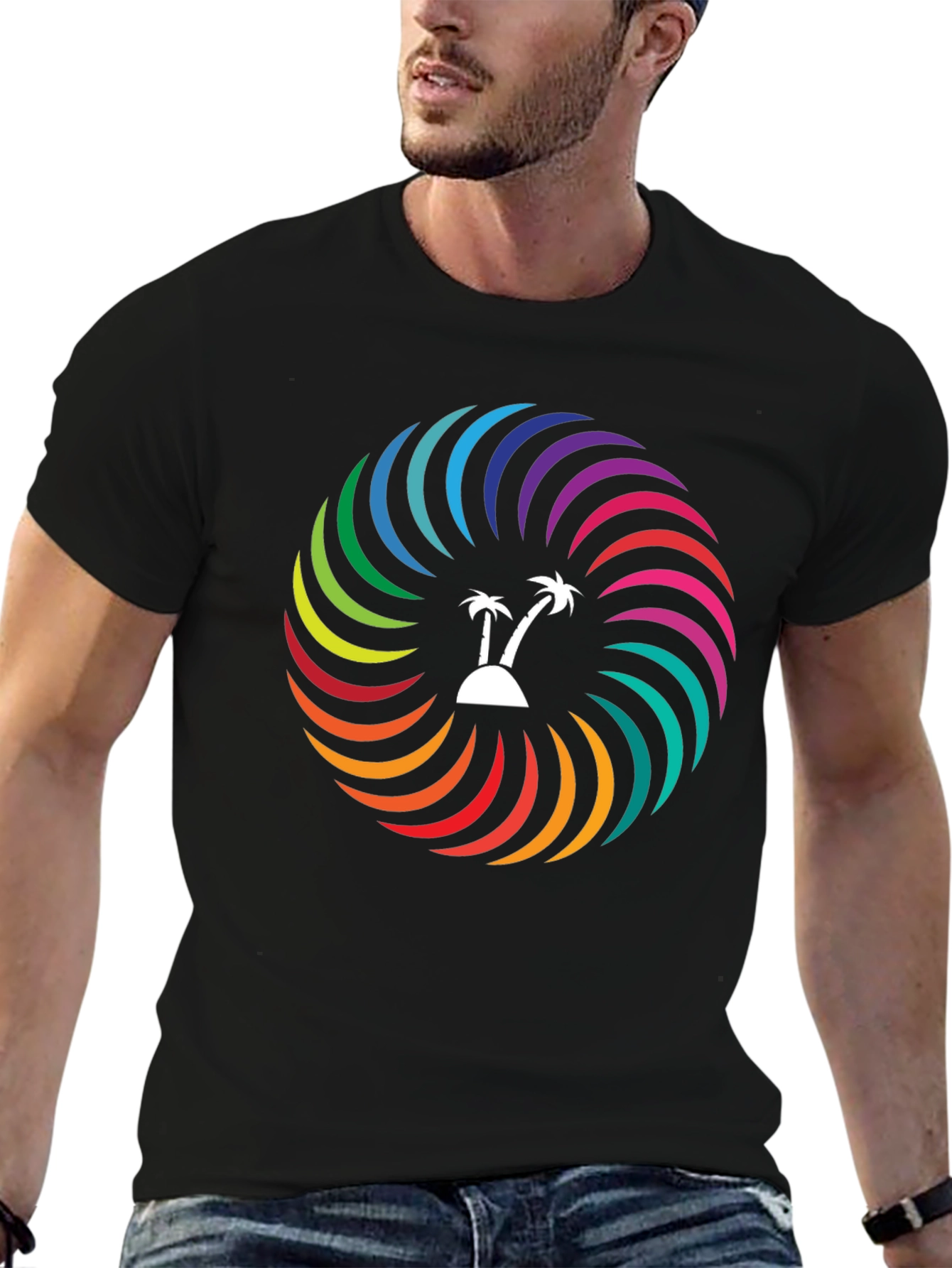 Tropical Rainbow Swirl T-Shirt
