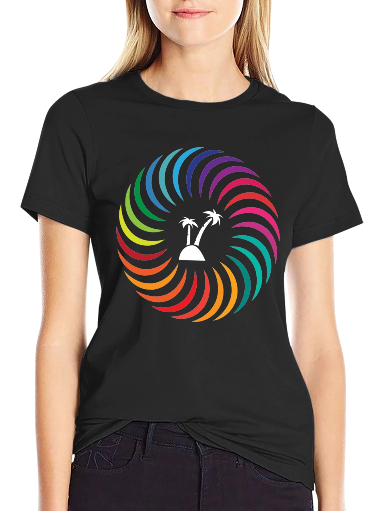 Tropical Rainbow Swirl T-Shirt