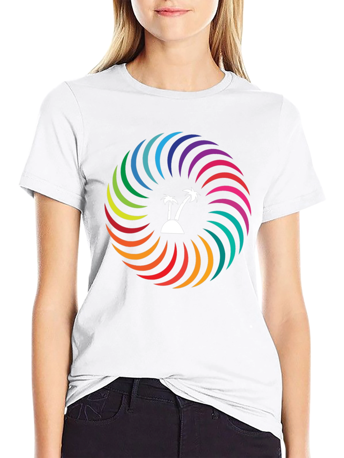Tropical Rainbow Swirl T-Shirt