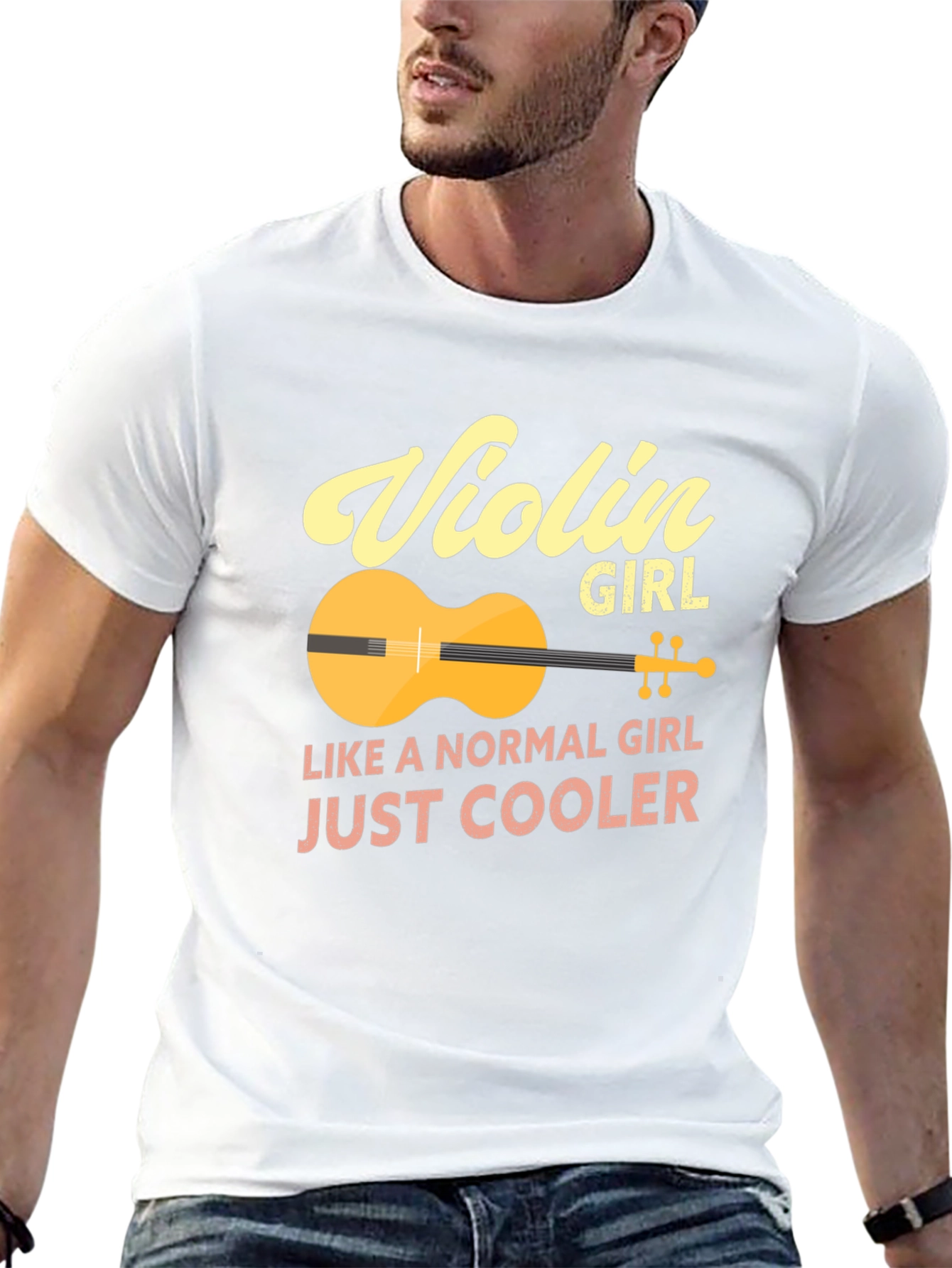 Violin Girl T-Shirt - Just Cooler Tee