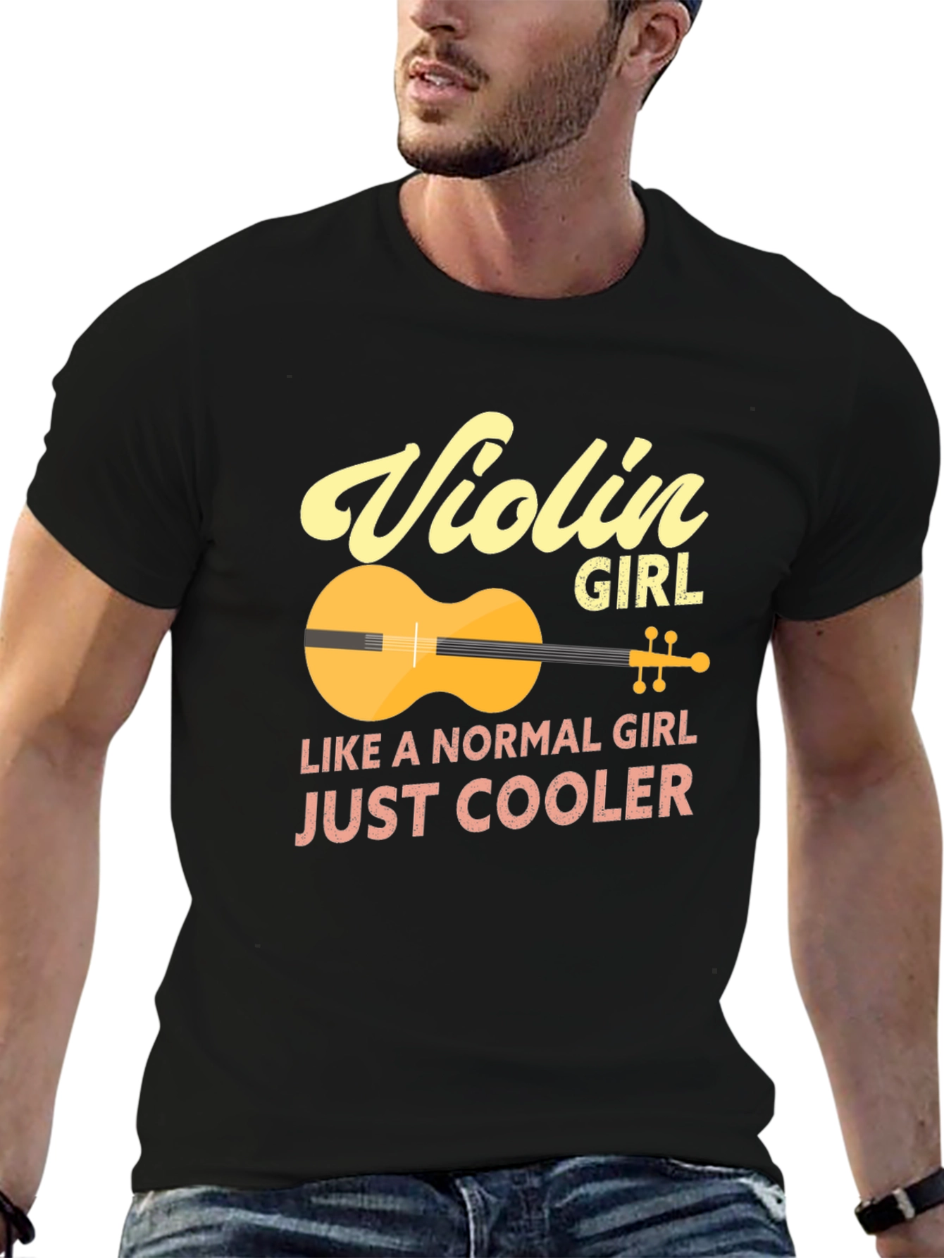 Violin Girl T-Shirt - Just Cooler Tee