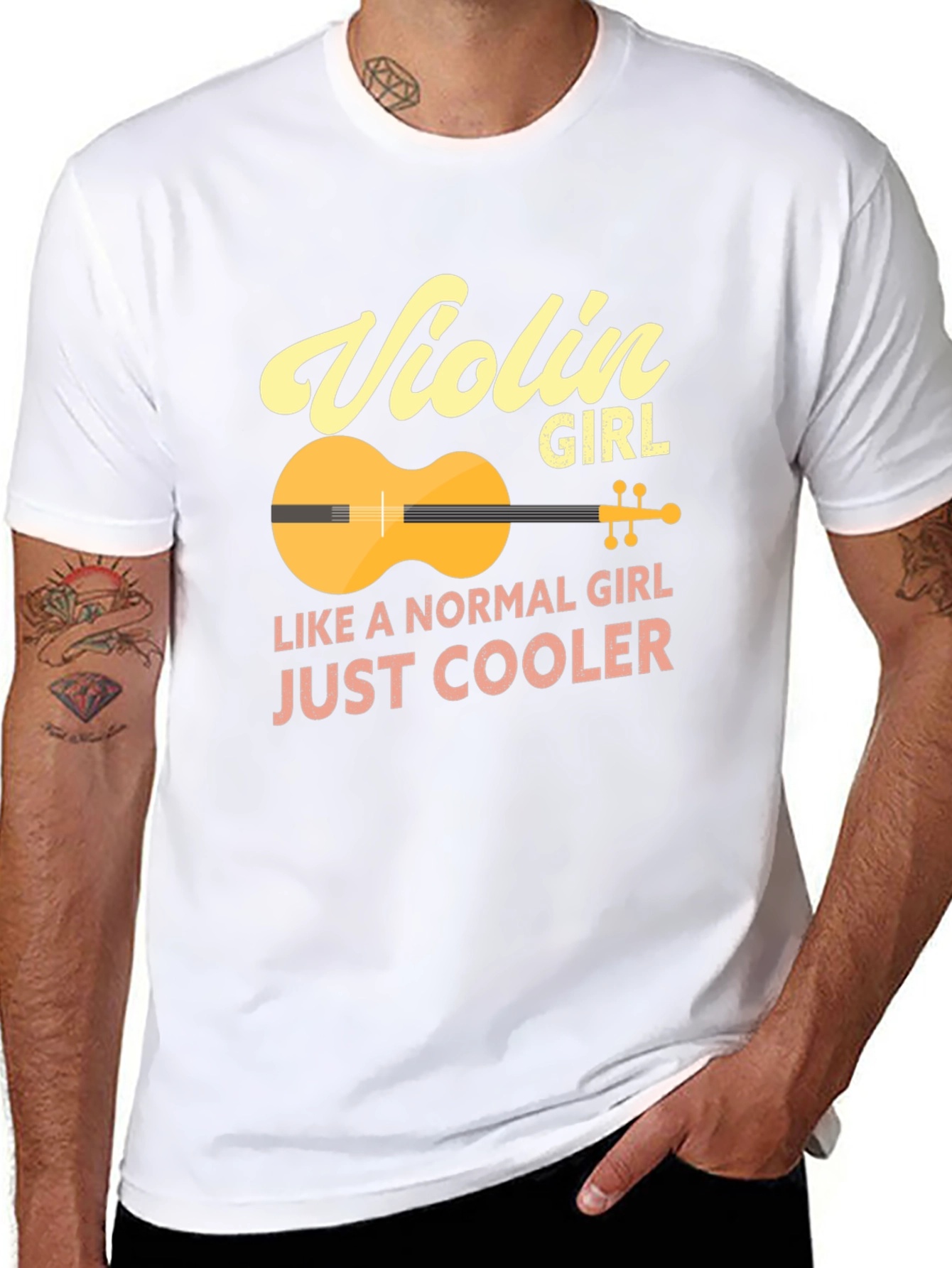 Violin Girl T-Shirt - Just Cooler Tee