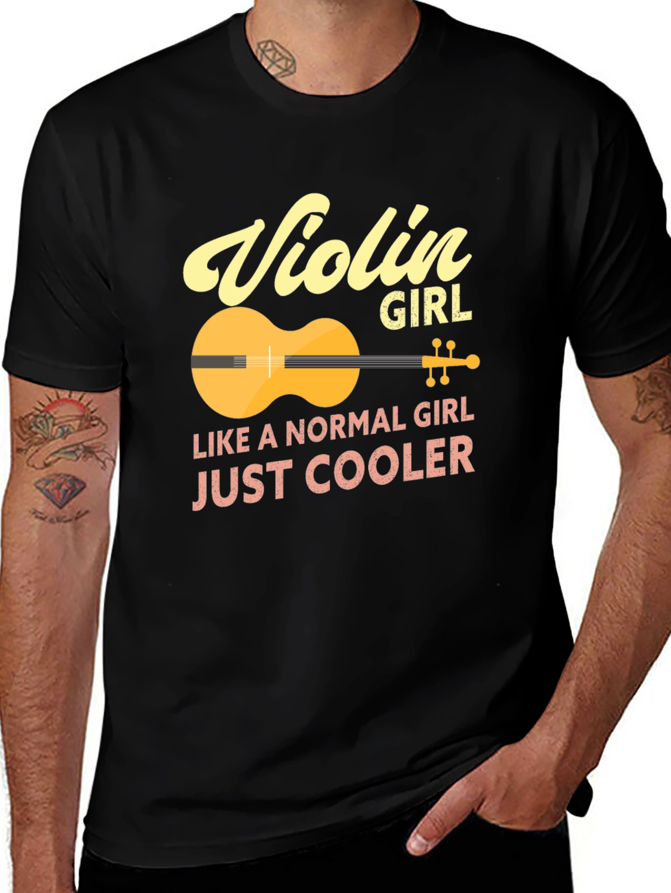 Violin Girl T-Shirt - Just Cooler Tee