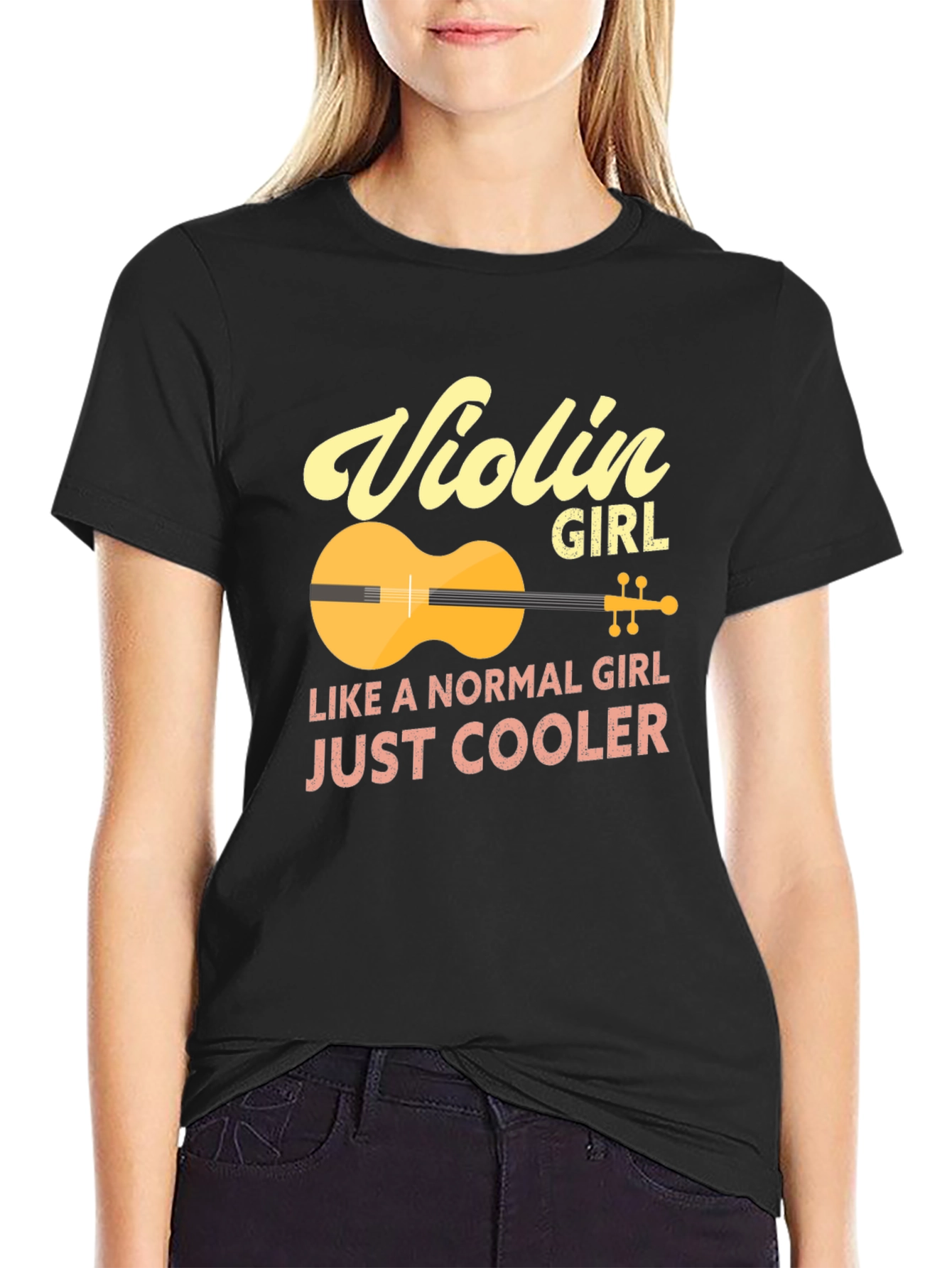 Violin Girl T-Shirt - Just Cooler Tee