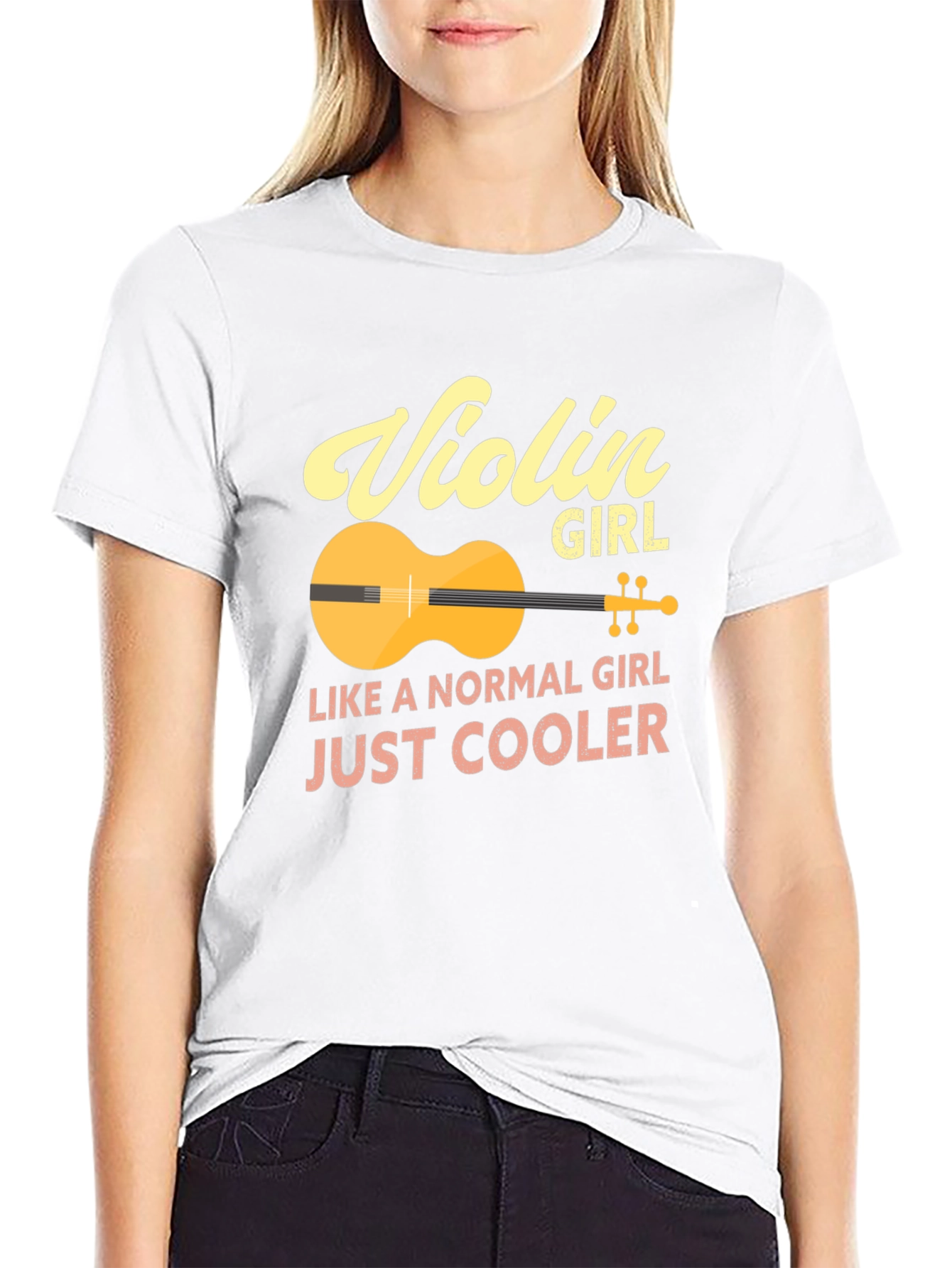 Violin Girl T-Shirt - Just Cooler Tee
