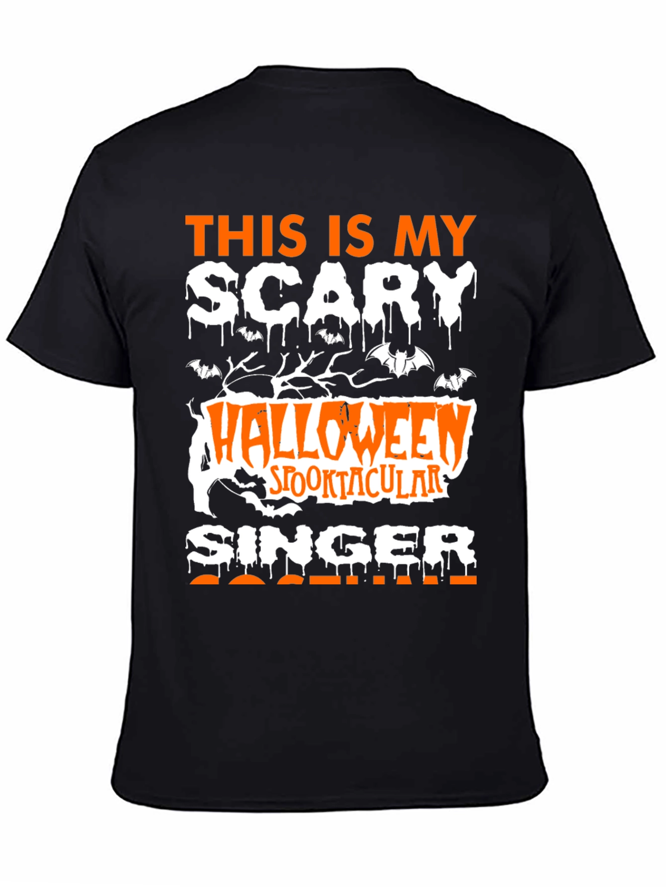Scary Halloween Singer T-Shirt