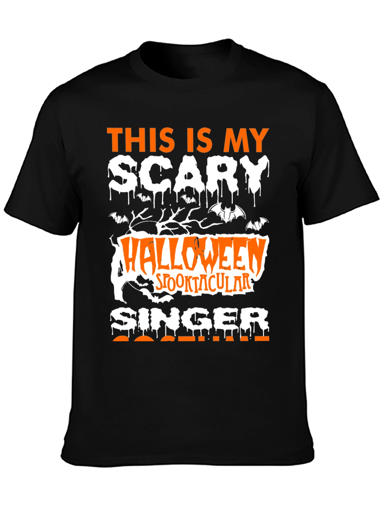 Scary Halloween Singer T-Shirt