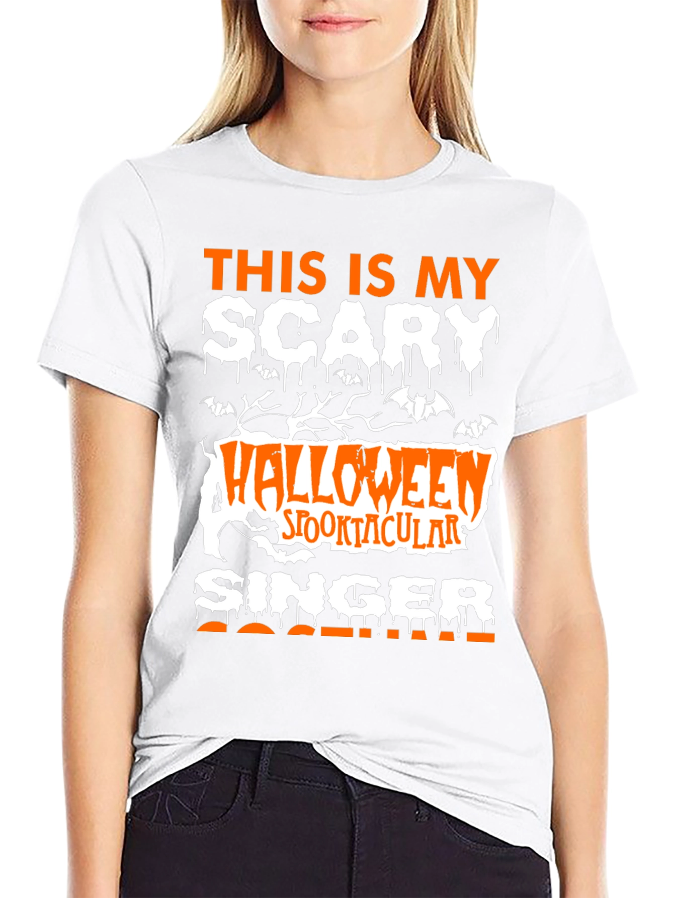 Scary Halloween Singer T-Shirt
