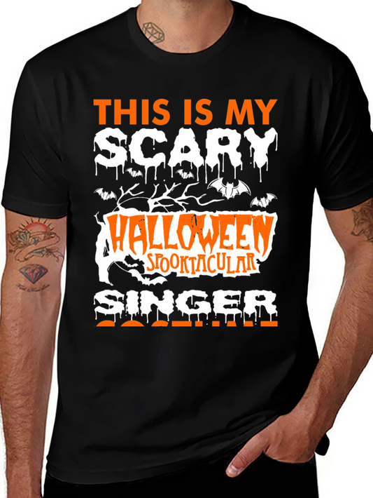 Scary Halloween Singer T-Shirt
