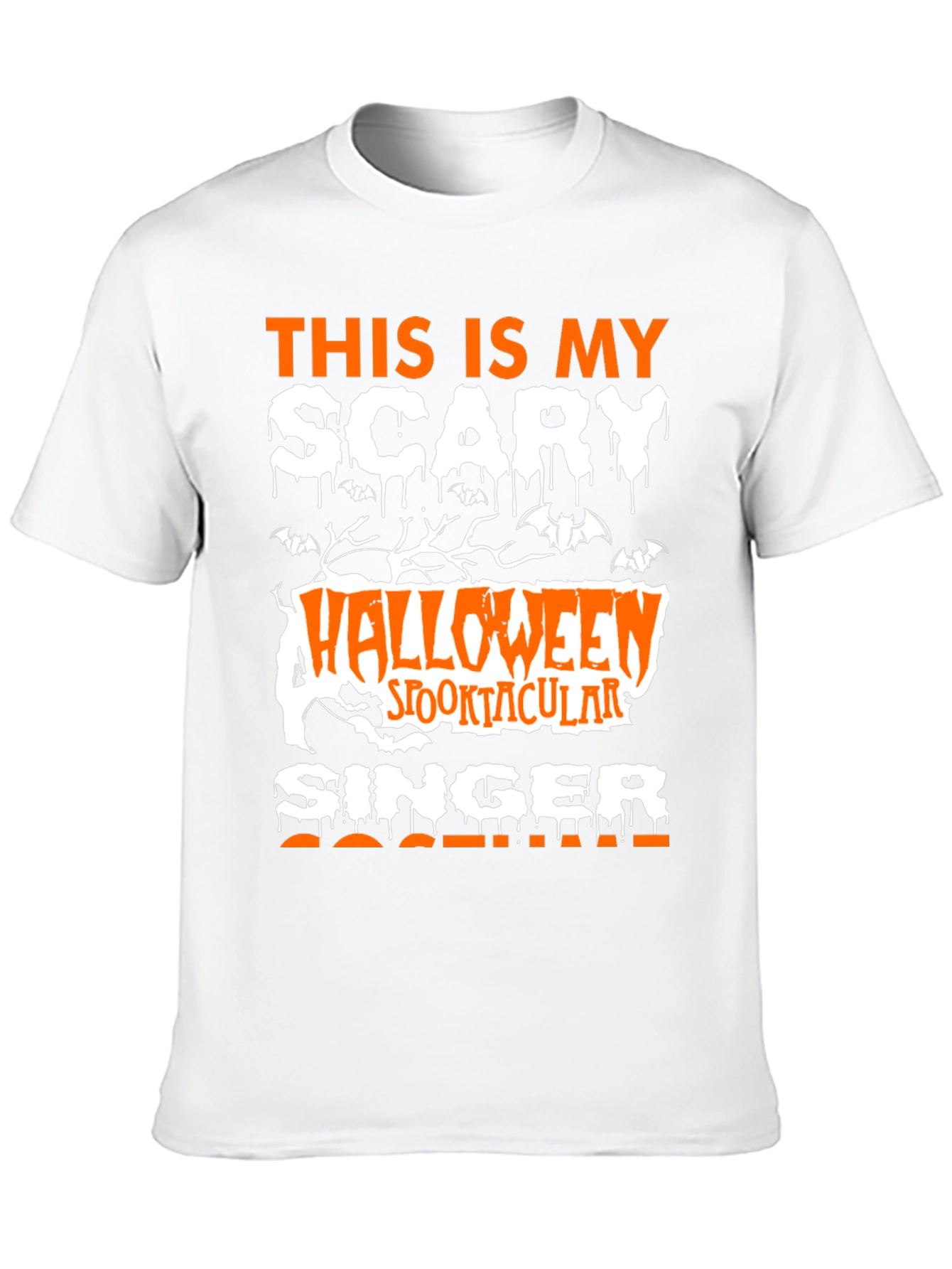 Scary Halloween Singer T-Shirt