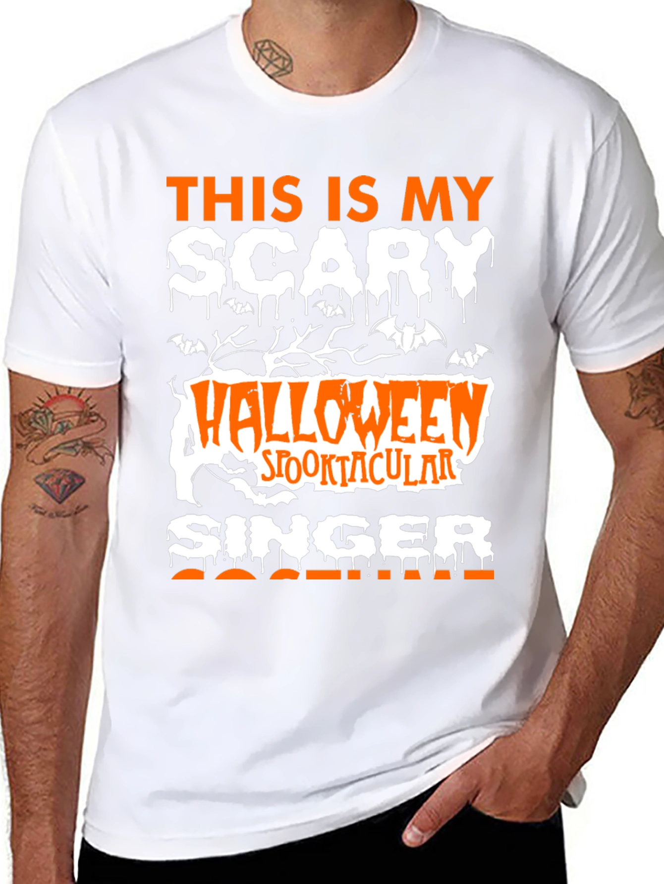Scary Halloween Singer T-Shirt