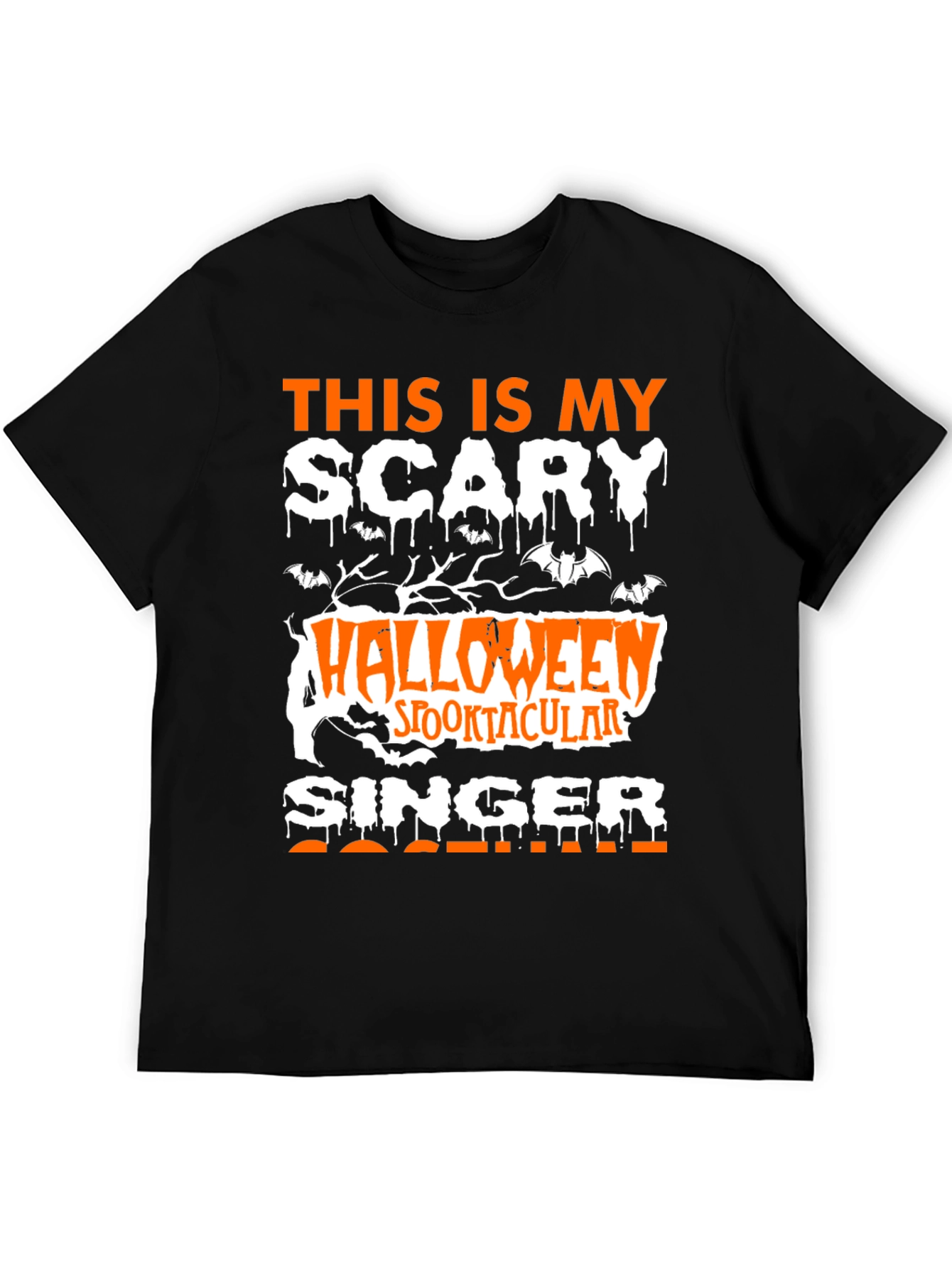 Scary Halloween Singer T-Shirt