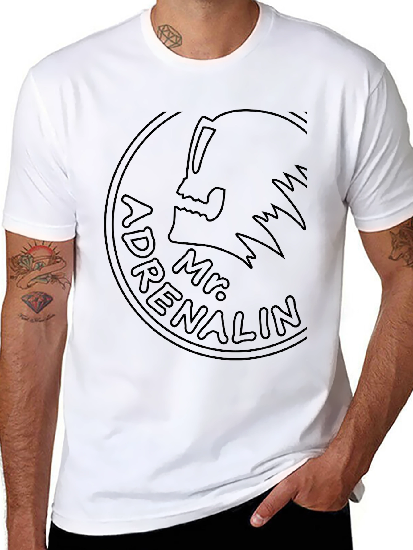 Mr. Adrenalin Black T-Shirt