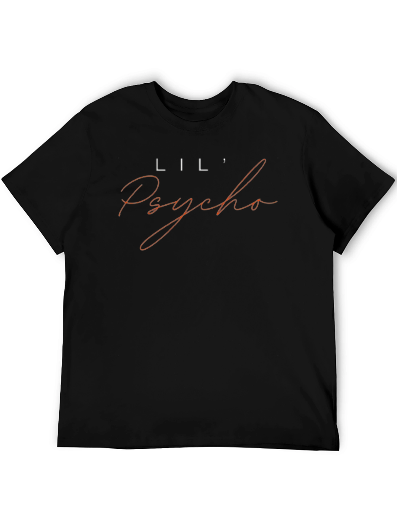 Lil Psycho Graphic Tee - Stylish Mens Black T-Shirt