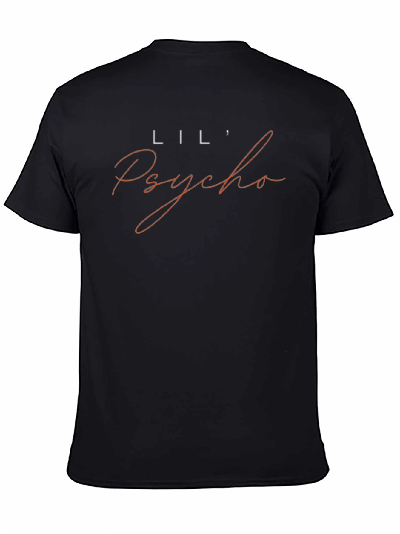 Lil Psycho Graphic Tee - Stylish Mens Black T-Shirt