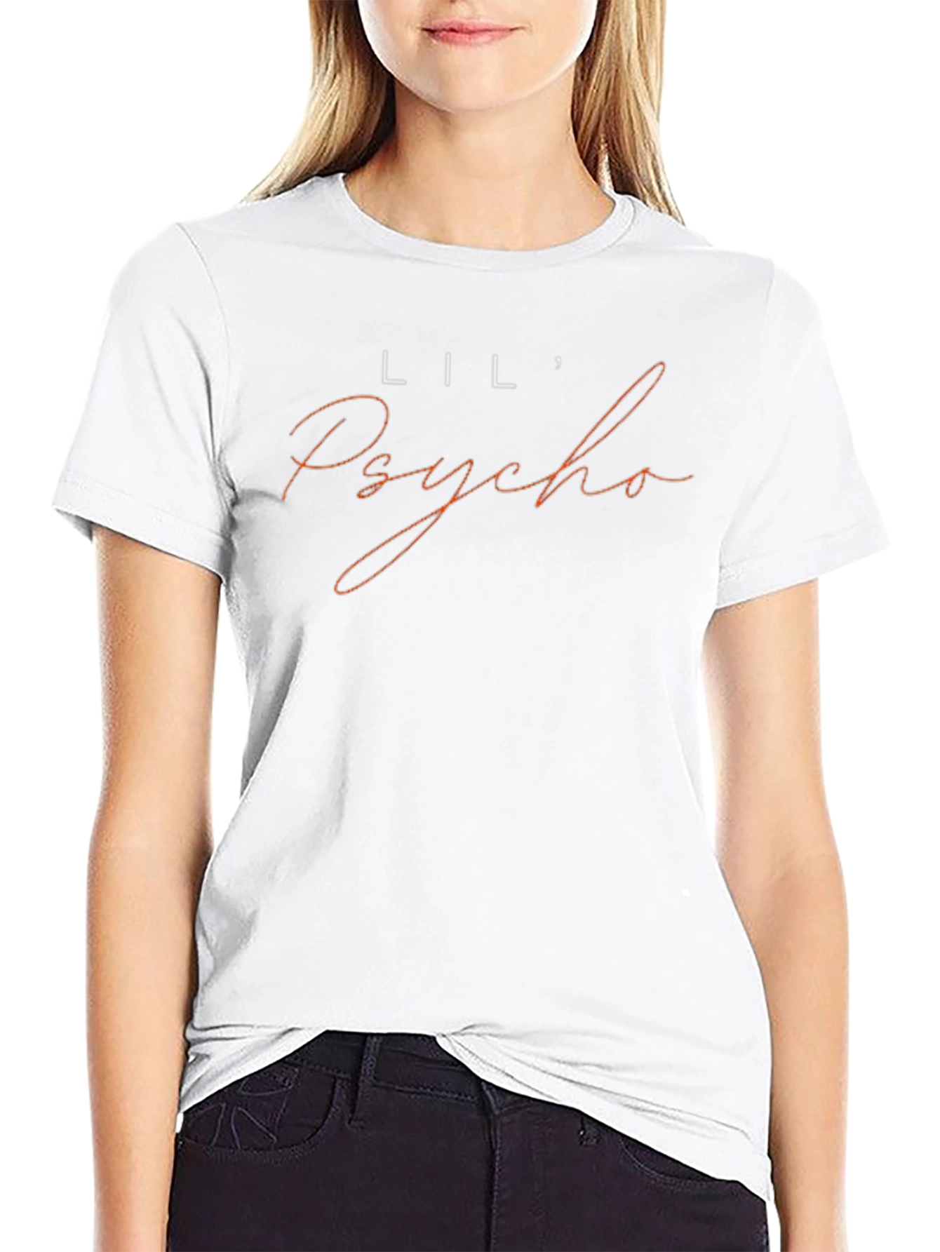 Lil Psycho Graphic Tee - Stylish Mens Black T-Shirt