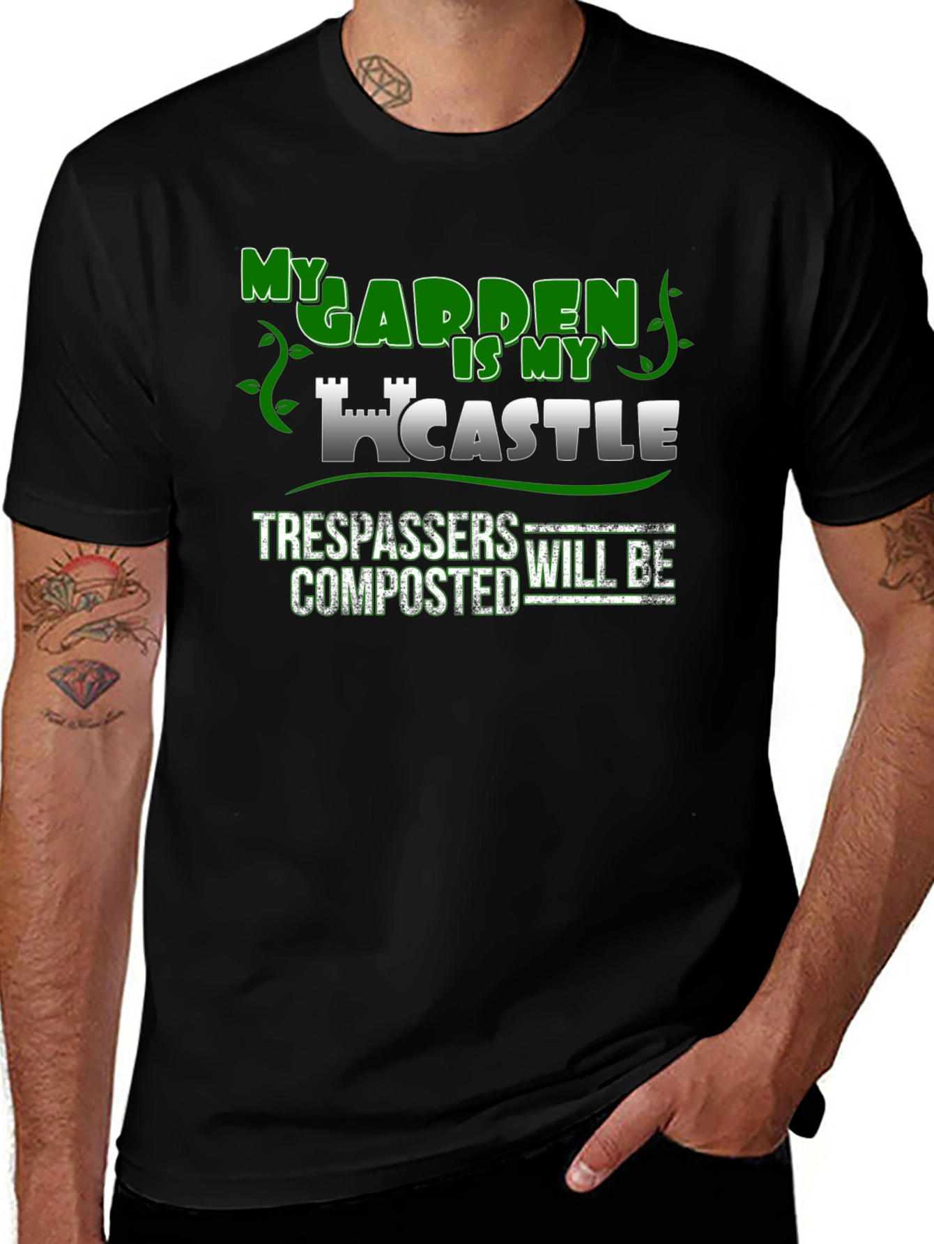 My Garden Is My Castle Novelty T-Shirt