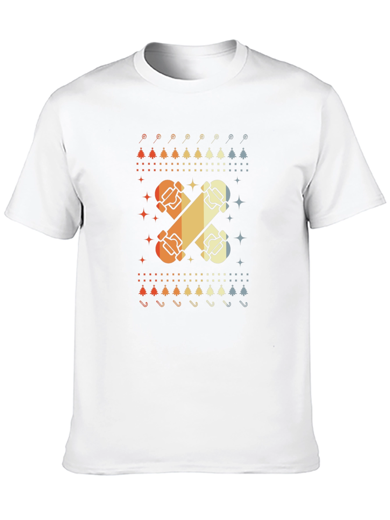 Retro Skateboard Christmas T-Shirt