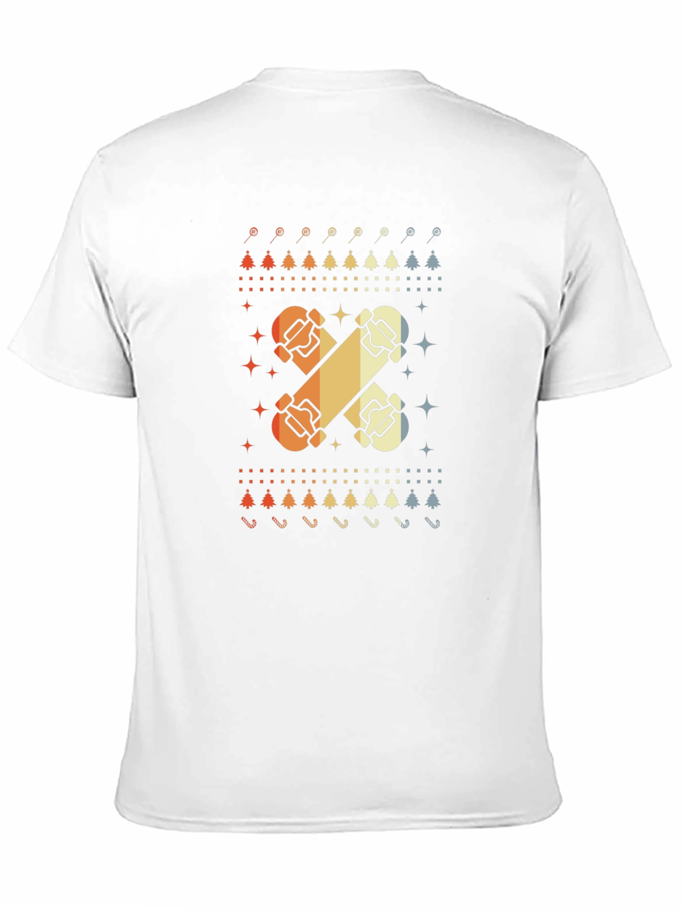 Retro Skateboard Christmas T-Shirt