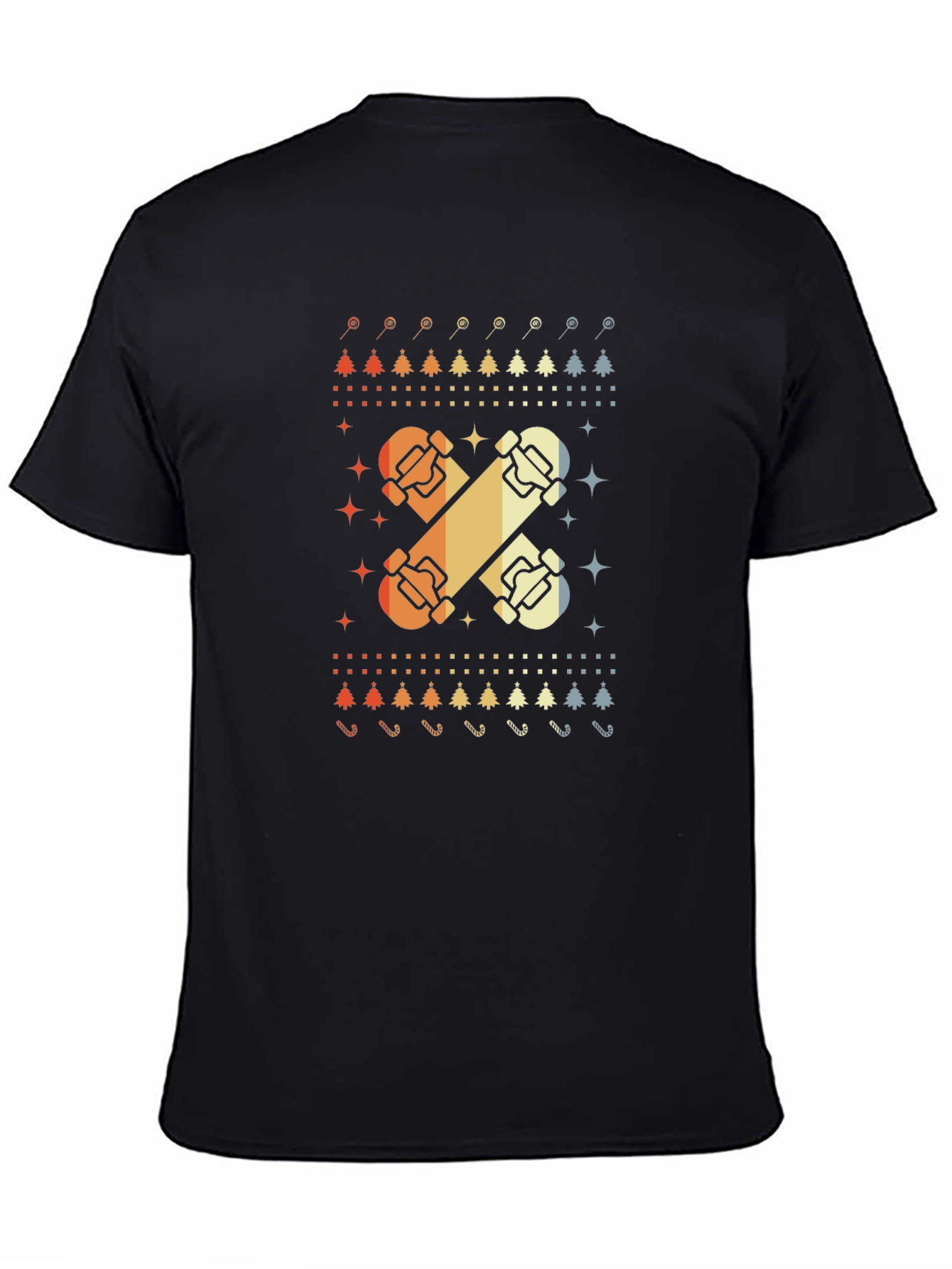 Retro Skateboard Christmas T-Shirt