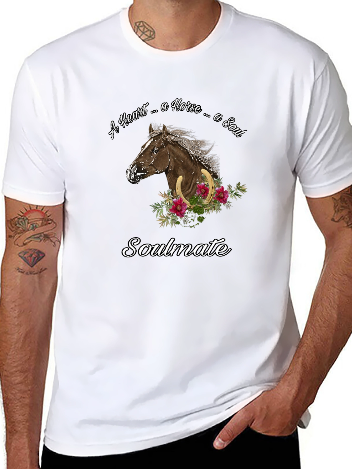 Horse Soulmate Graphic Tee - Stylish Unisex T-Shirt