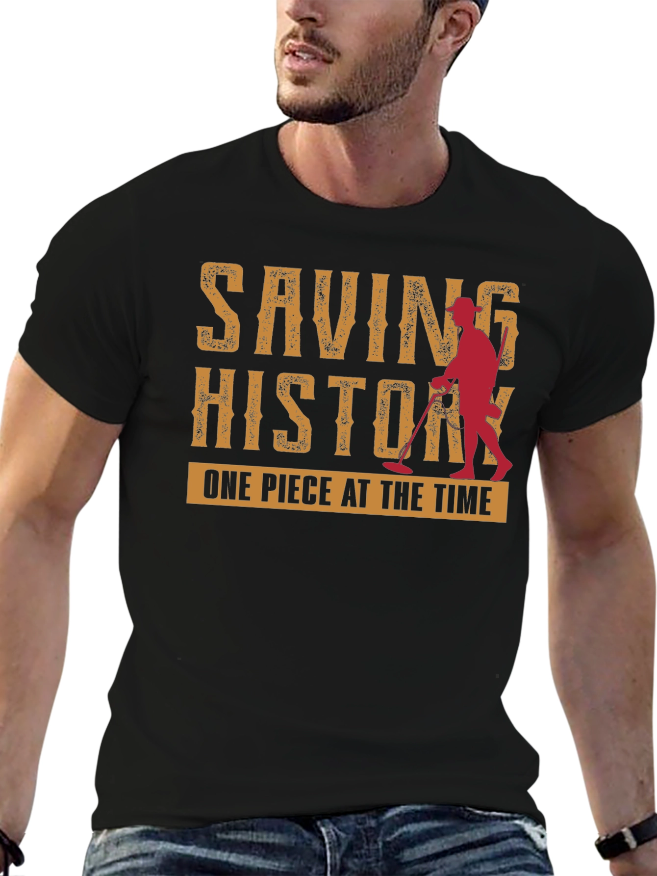Saving History T-Shirt - Metal Detecting Tee