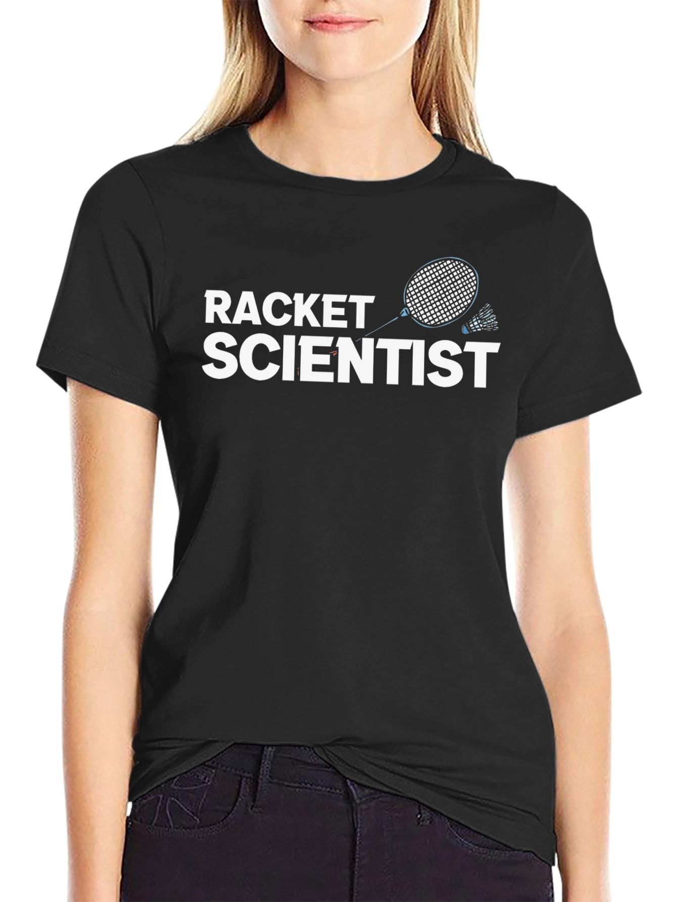 Racket Scientist Graphic Tee - Badminton Lover Shirt