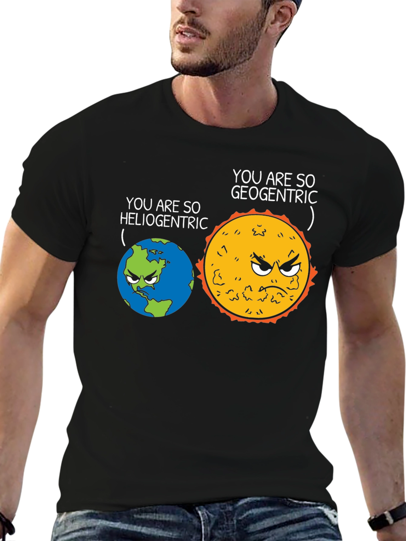 Geocentric Heliocentric Graphic Tee