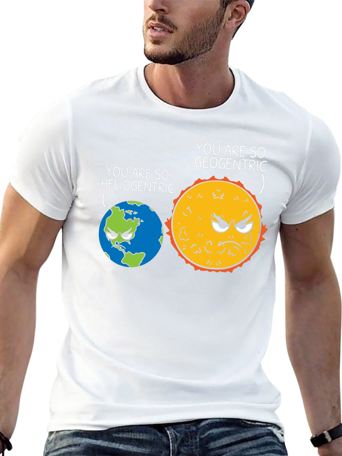 Geocentric Heliocentric Graphic Tee