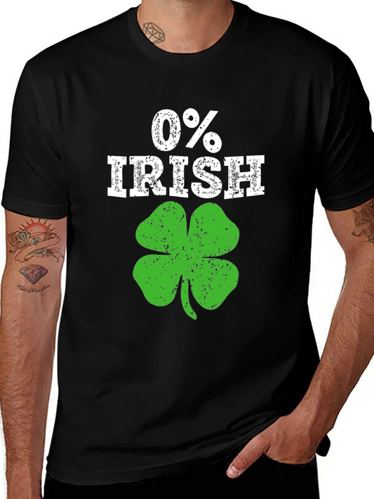 0% Irish St. Patricks Day Shamrock Tee