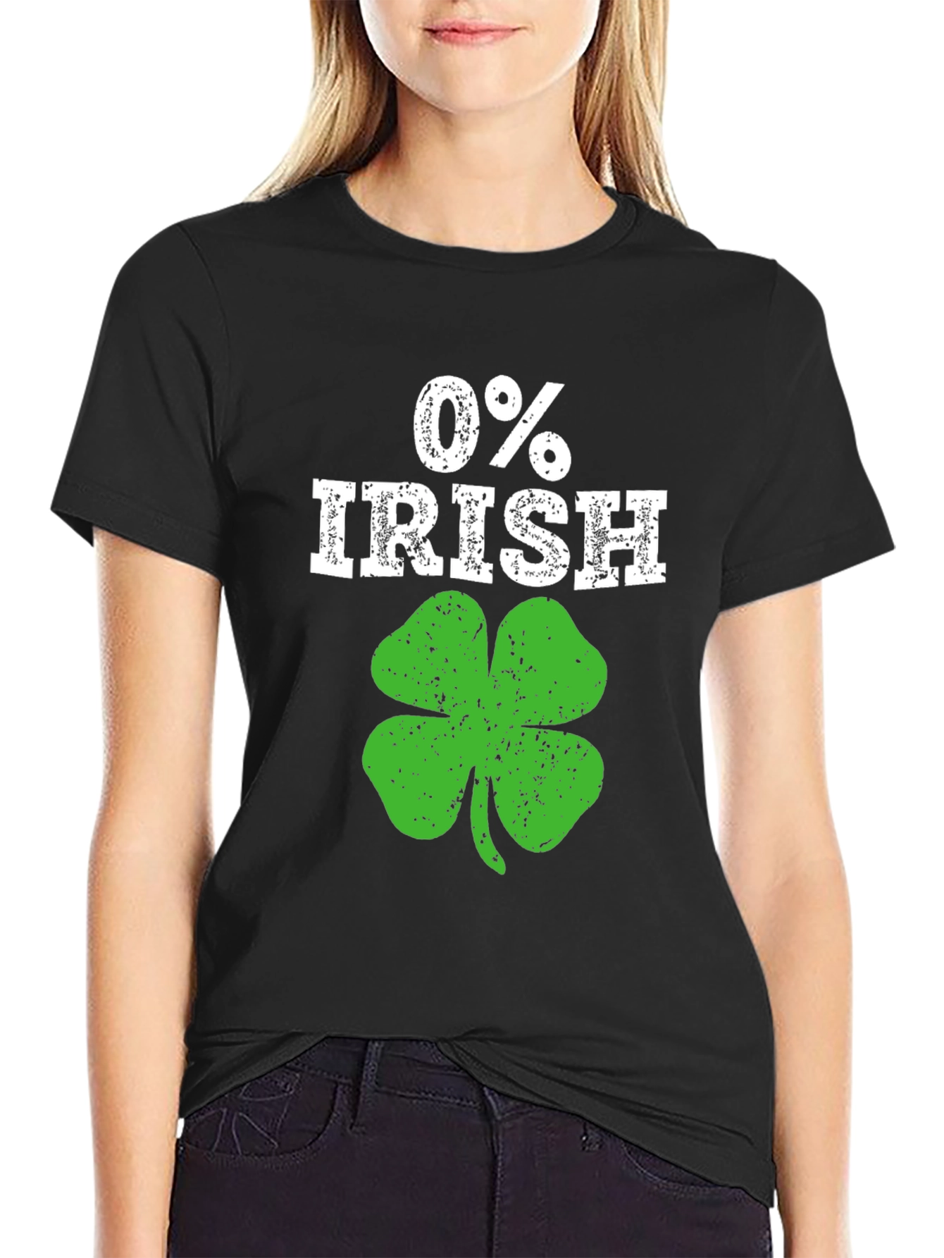 0% Irish St. Patricks Day Shamrock Tee