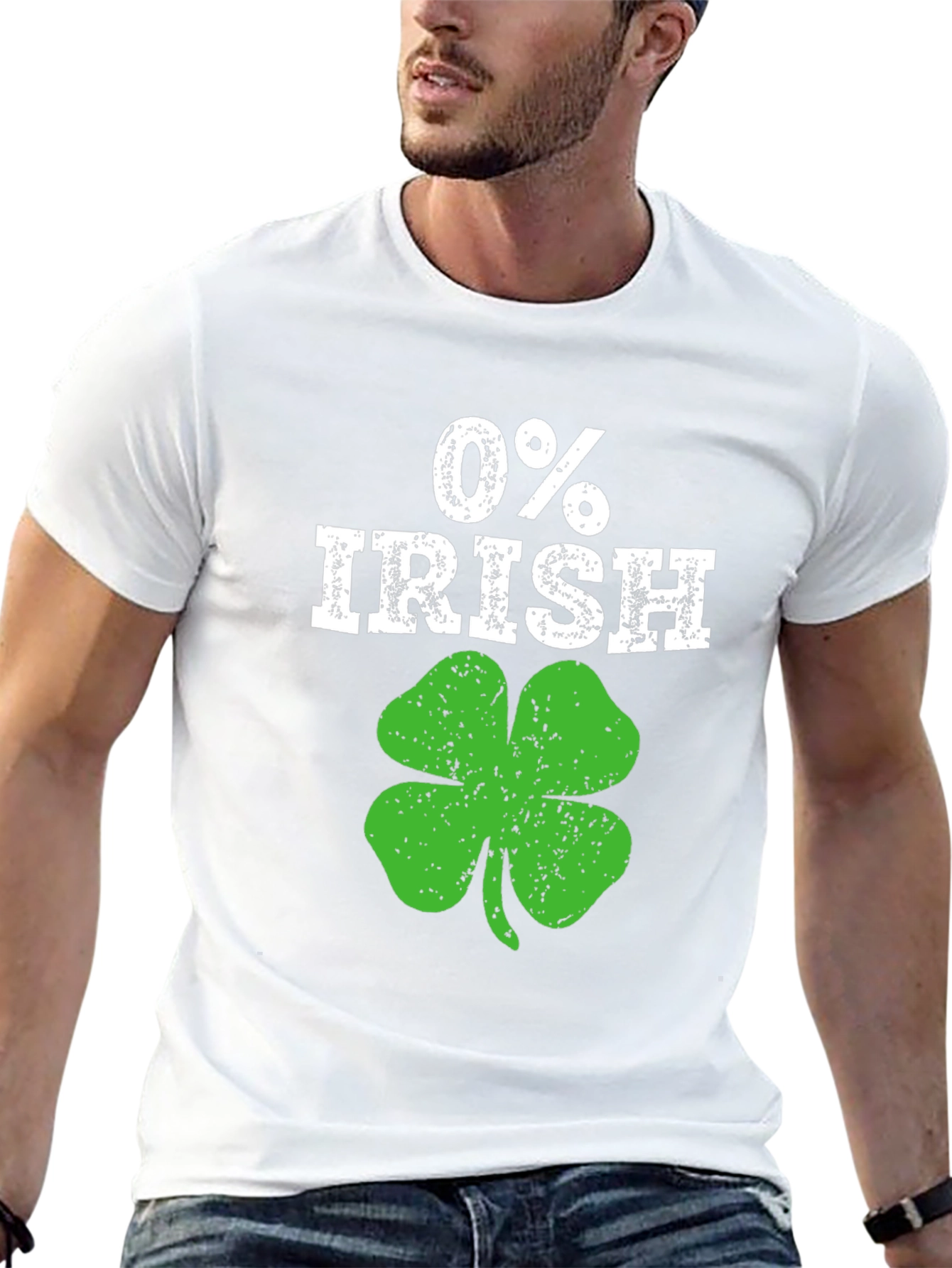 0% Irish St. Patricks Day Shamrock Tee