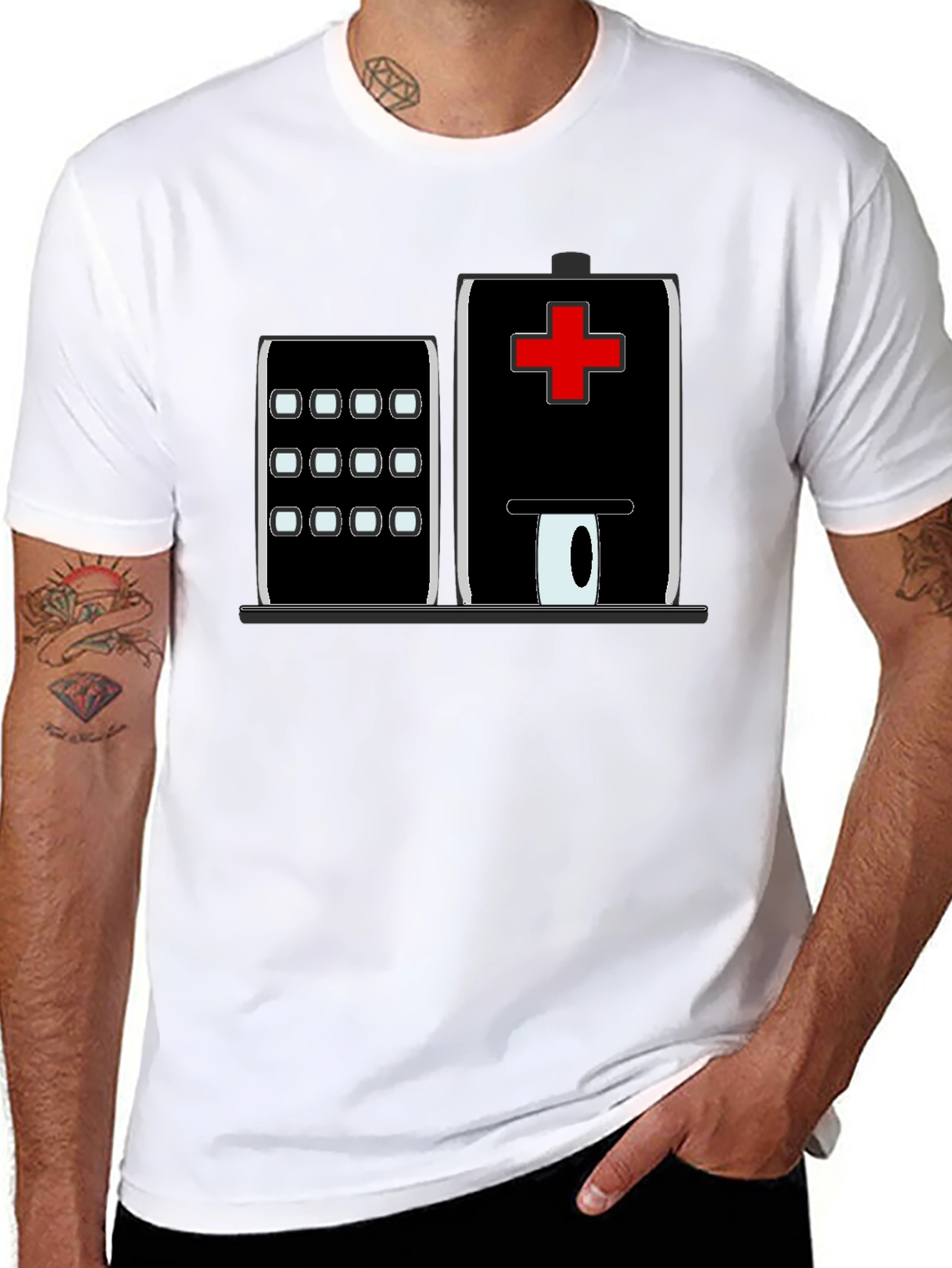 Hospital Graphic Tee - Novelty Design